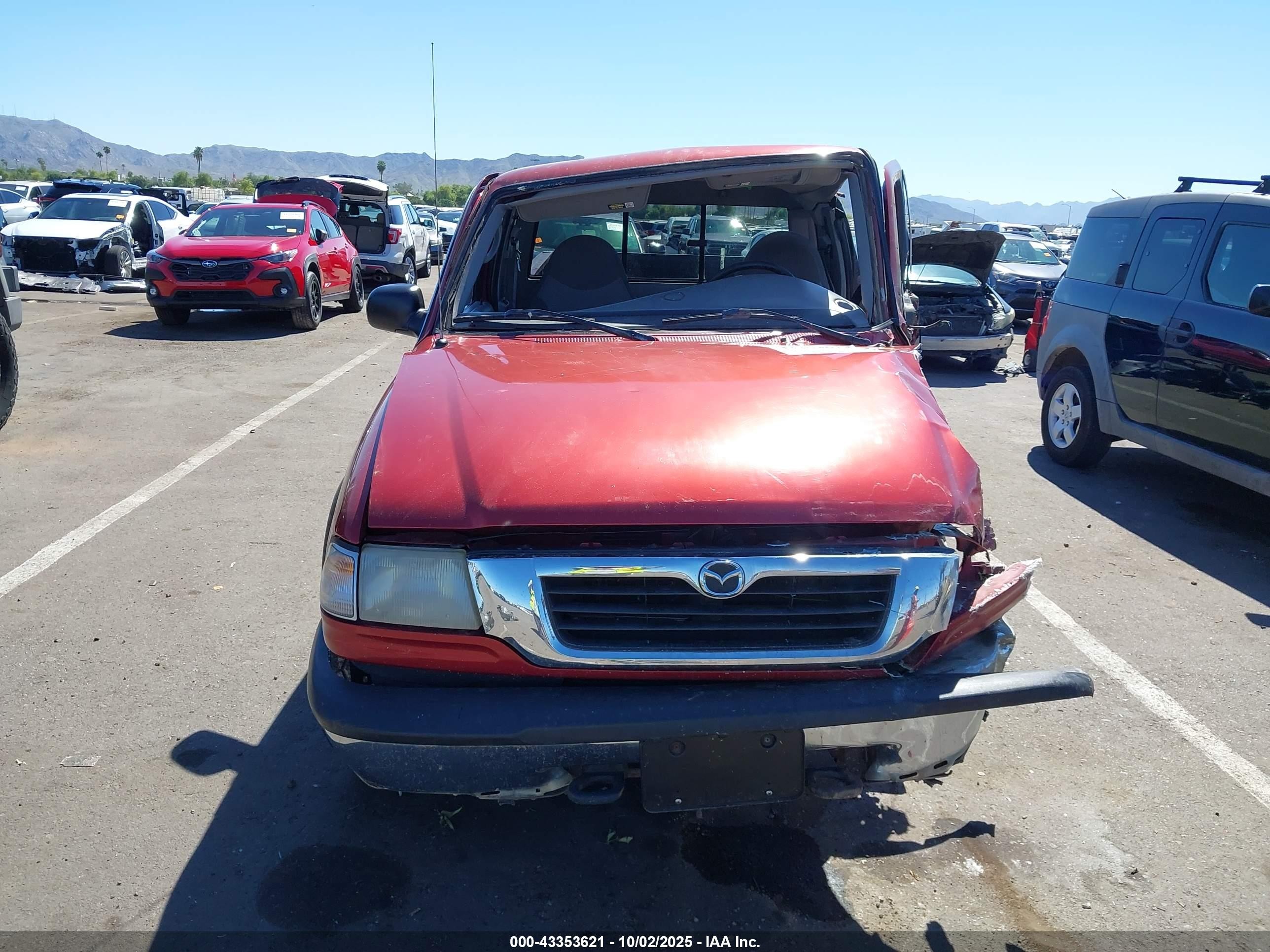 1999 Mazda B4000 Se/tl Red vin: 4F4ZR17X3XTM15559