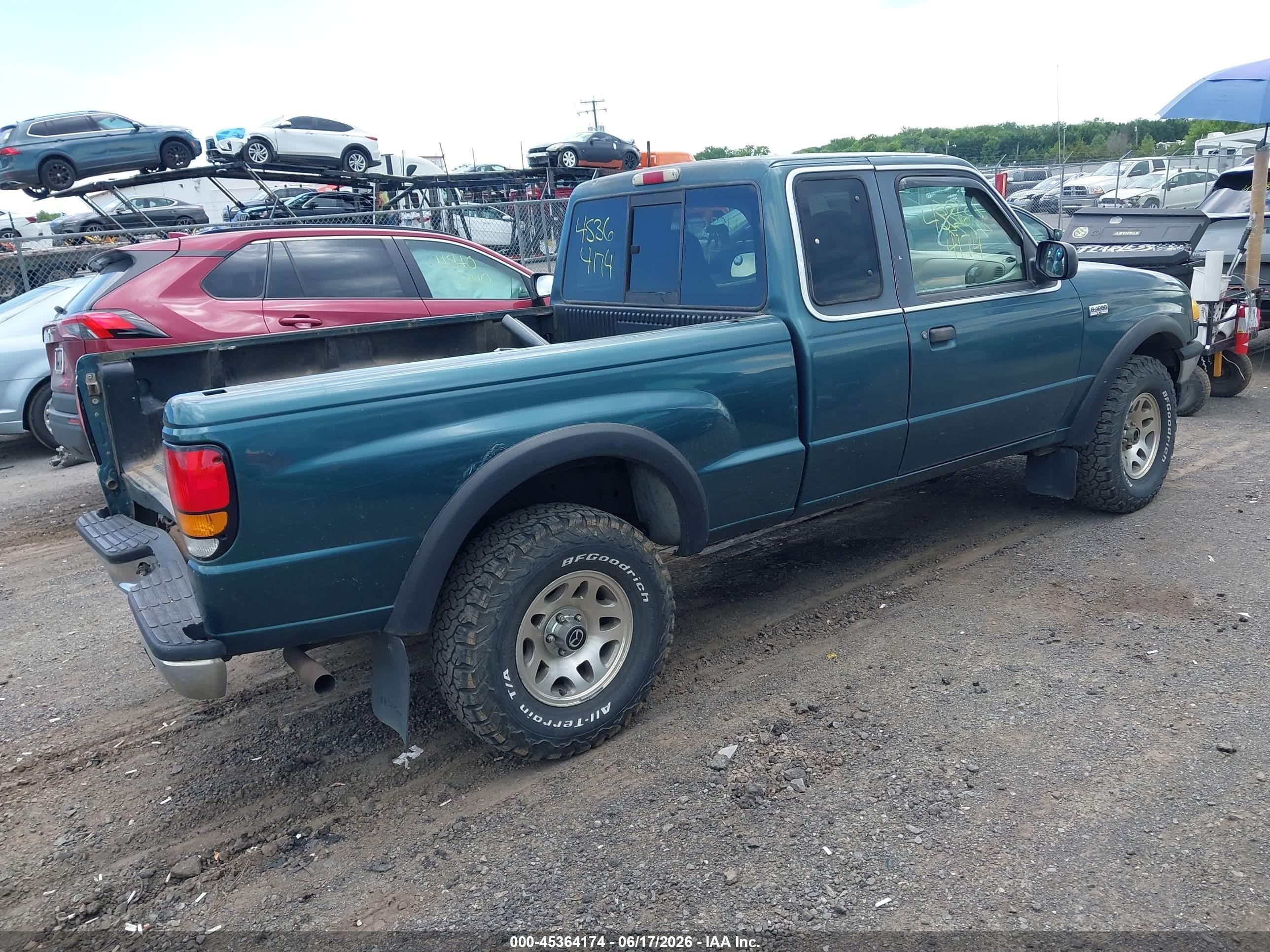 1998 Mazda B4000 Se Green vin: 4F4ZR17X6WTM28708