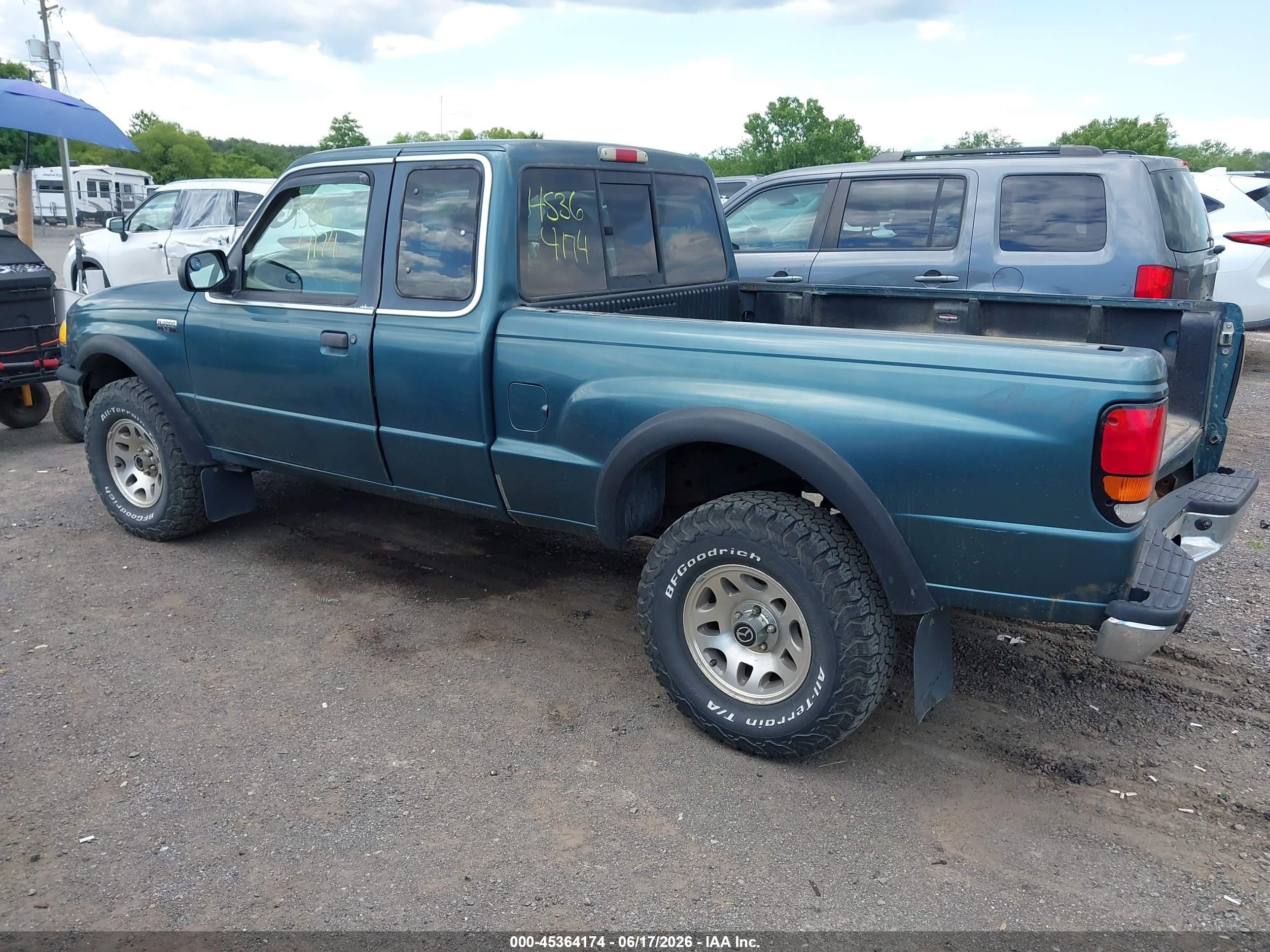1998 Mazda B4000 Se Green vin: 4F4ZR17X6WTM28708