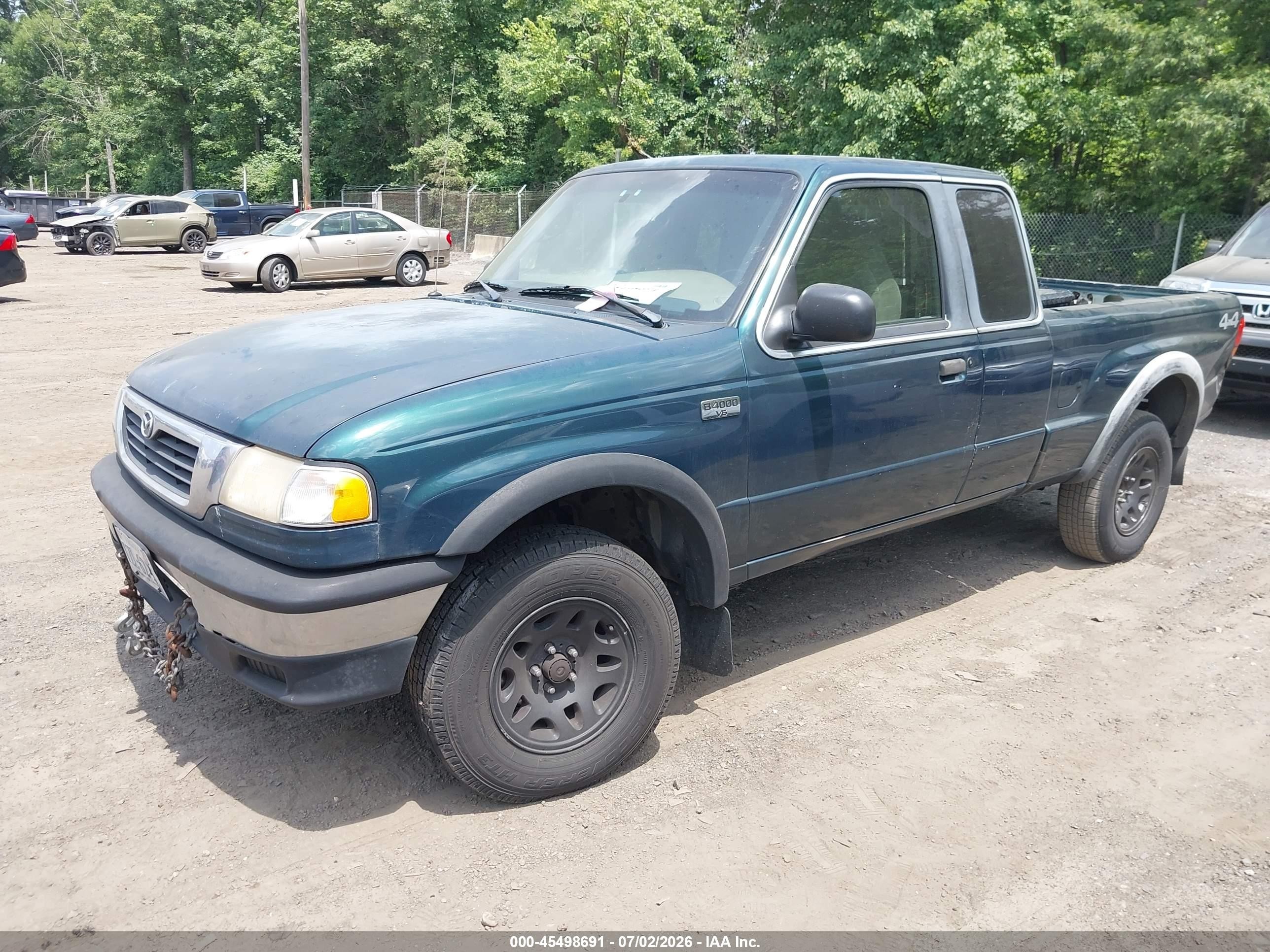 1998 Mazda B4000 Se Green vin: 4F4ZR17X6WTM46450