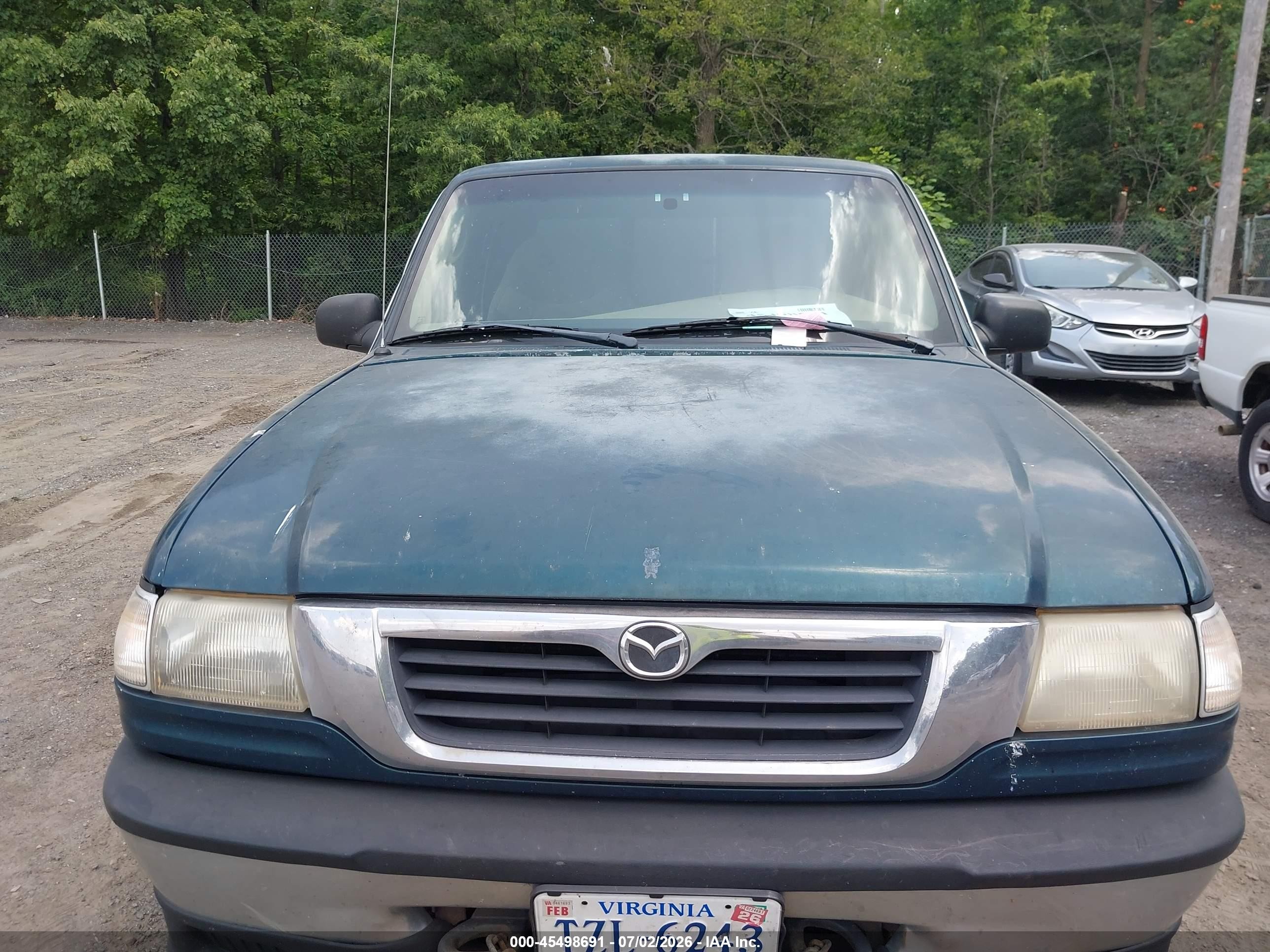 1998 Mazda B4000 Se Green vin: 4F4ZR17X6WTM46450
