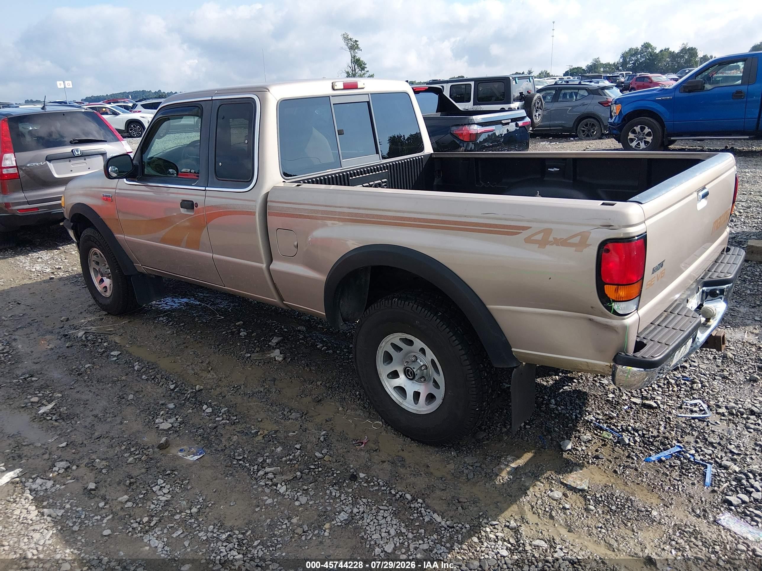 1998 Mazda B4000 Se Tan vin: 4F4ZR17X9WTM07061