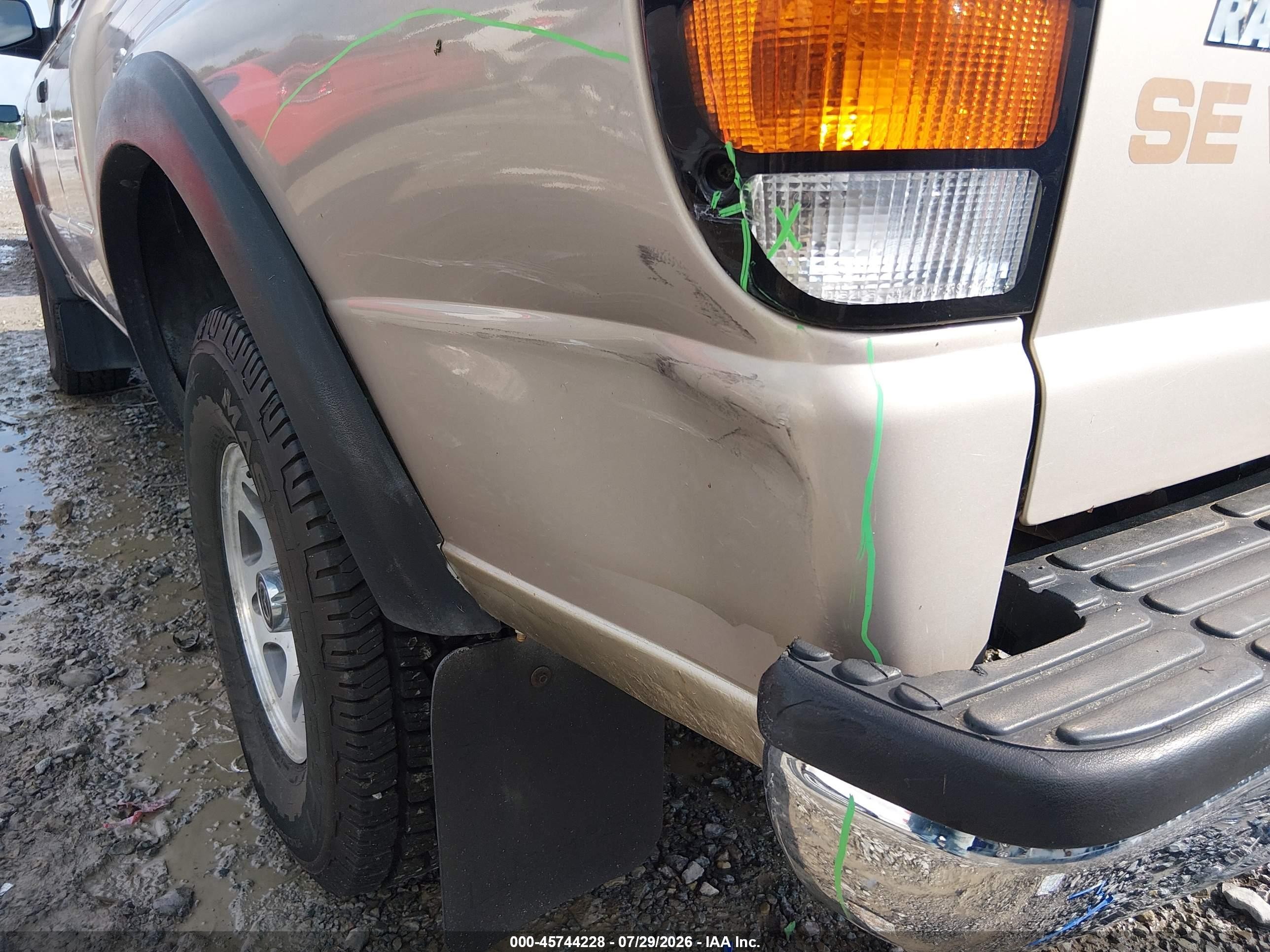 1998 Mazda B4000 Se Tan vin: 4F4ZR17X9WTM07061