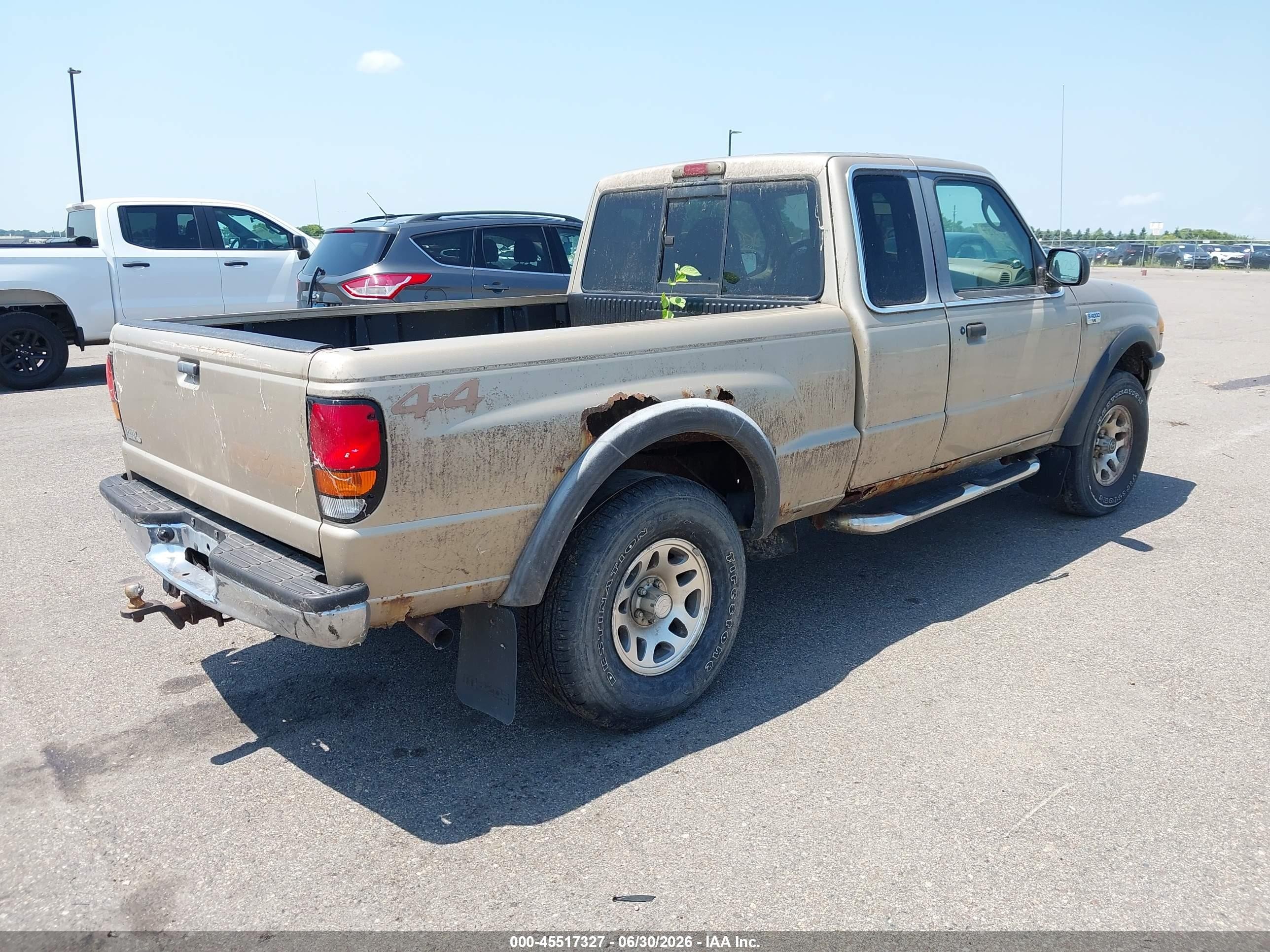 1999 Mazda B4000 Se/tl Gold vin: 4F4ZR17XXXTM02341
