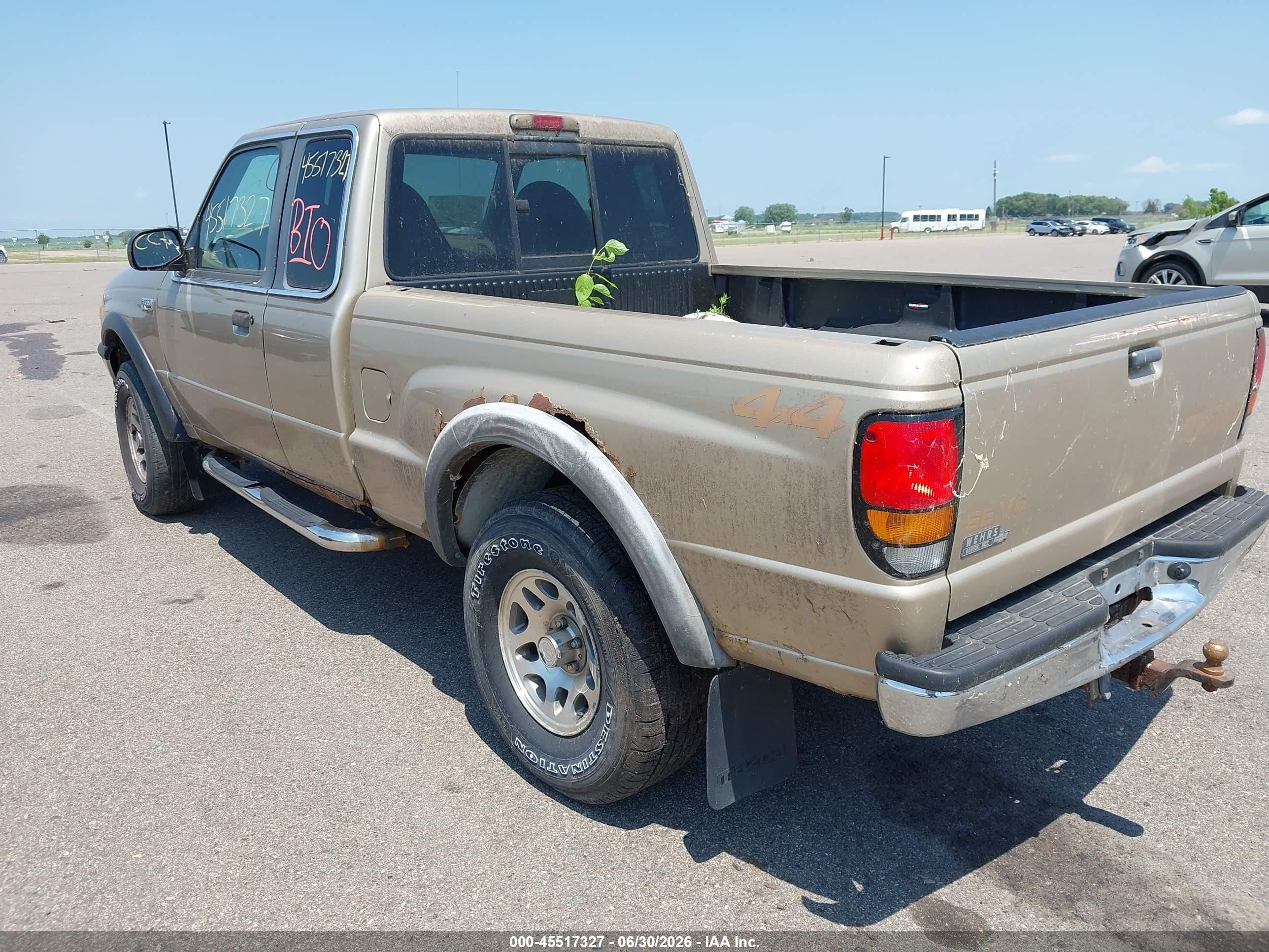 1999 Mazda B4000 Se/tl Gold vin: 4F4ZR17XXXTM02341