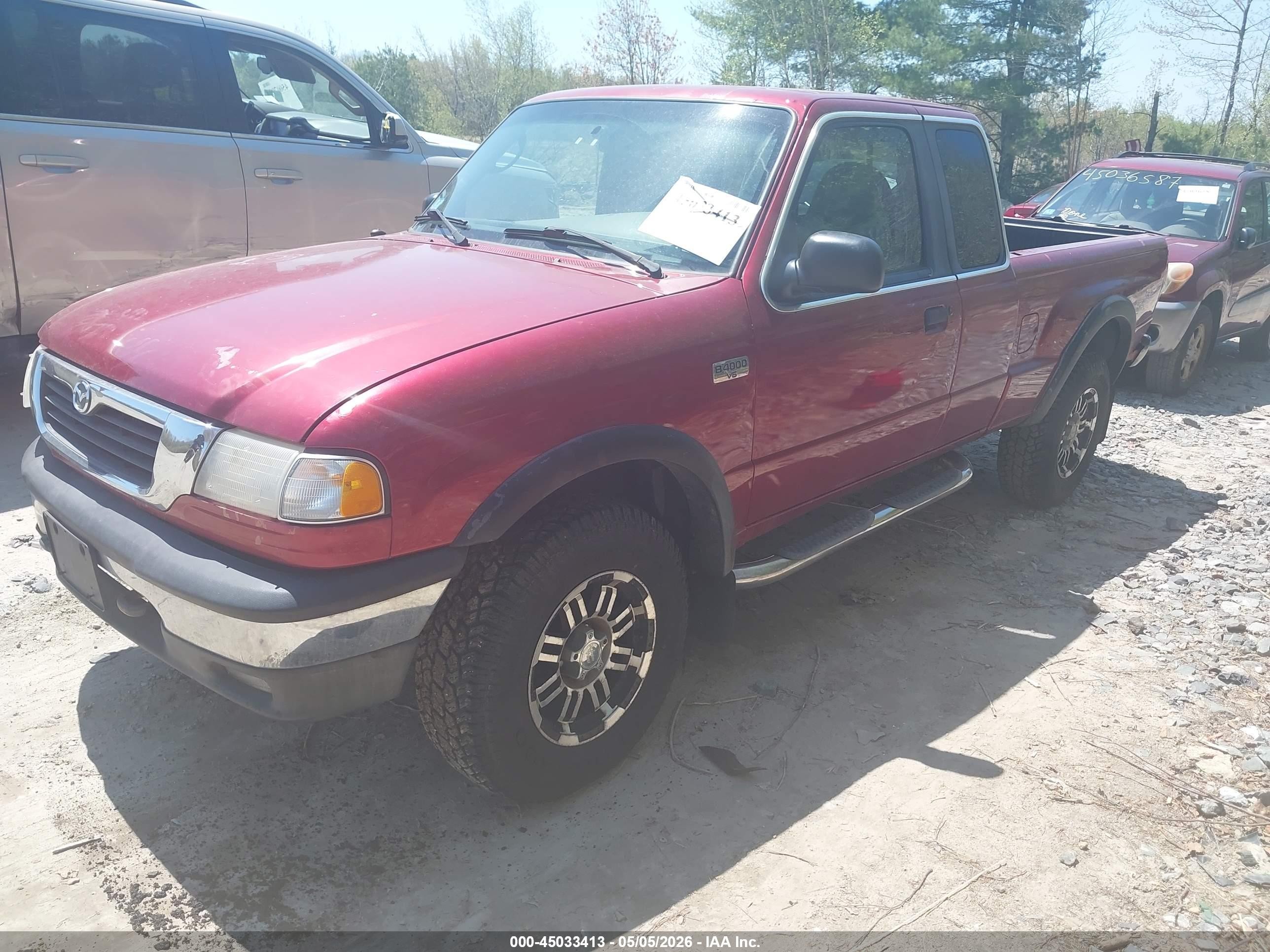 1999 Mazda B4000 Se/tl Burgundy vin: 4F4ZR17XXXTM37753