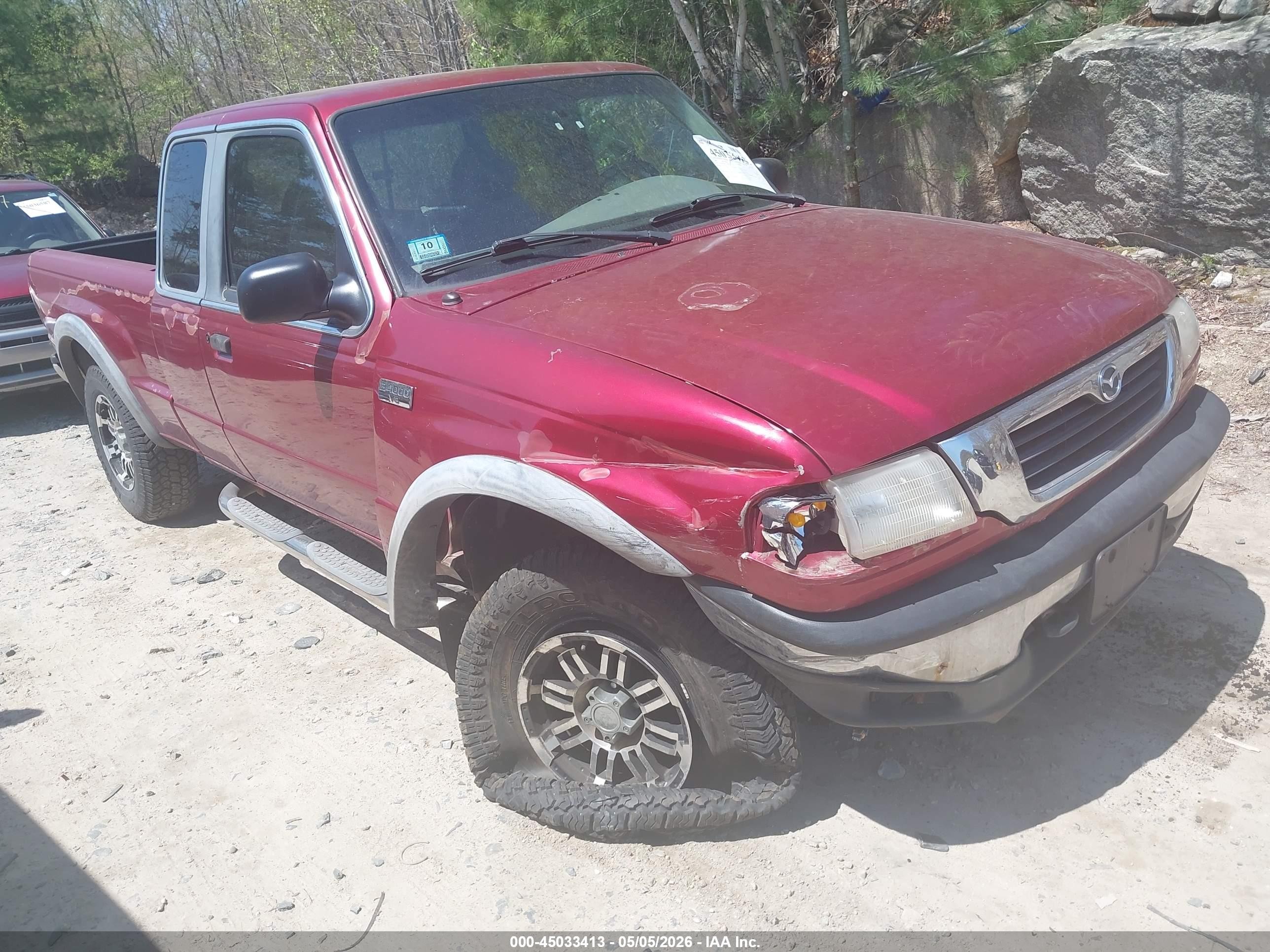 1999 Mazda B4000 Se/tl Burgundy vin: 4F4ZR17XXXTM37753