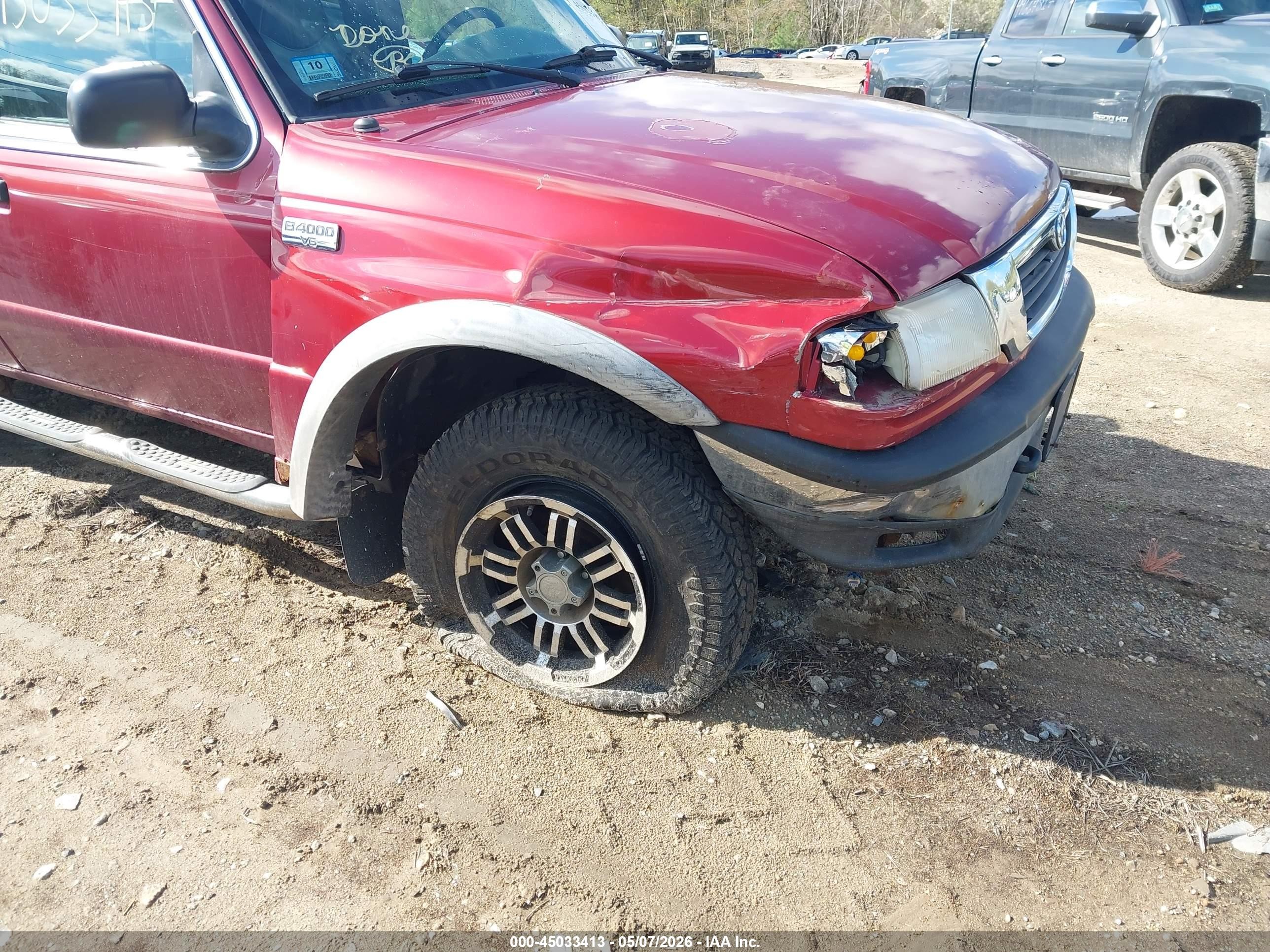 1999 Mazda B4000 Se/tl Burgundy vin: 4F4ZR17XXXTM37753