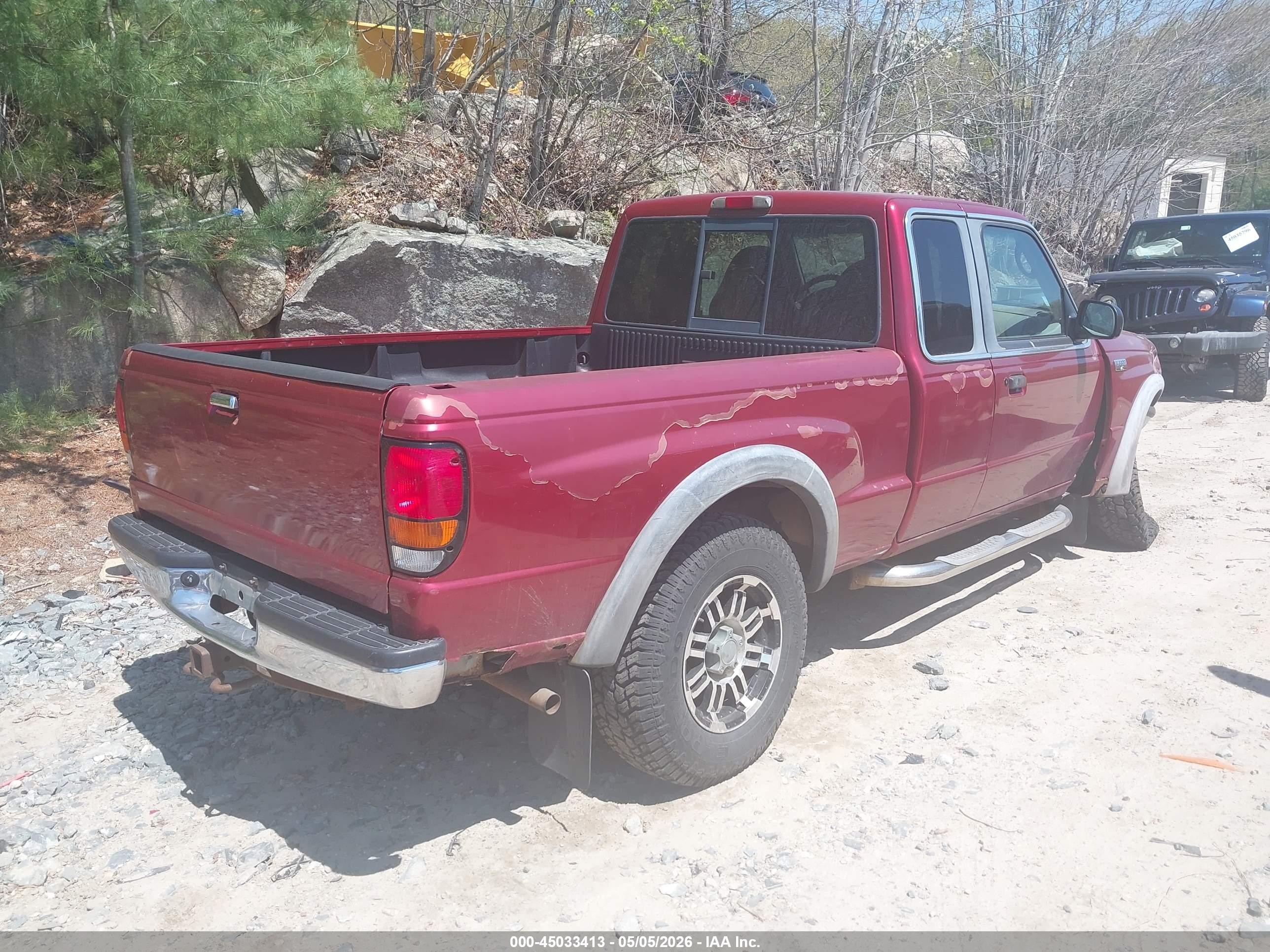 1999 Mazda B4000 Se/tl Burgundy vin: 4F4ZR17XXXTM37753