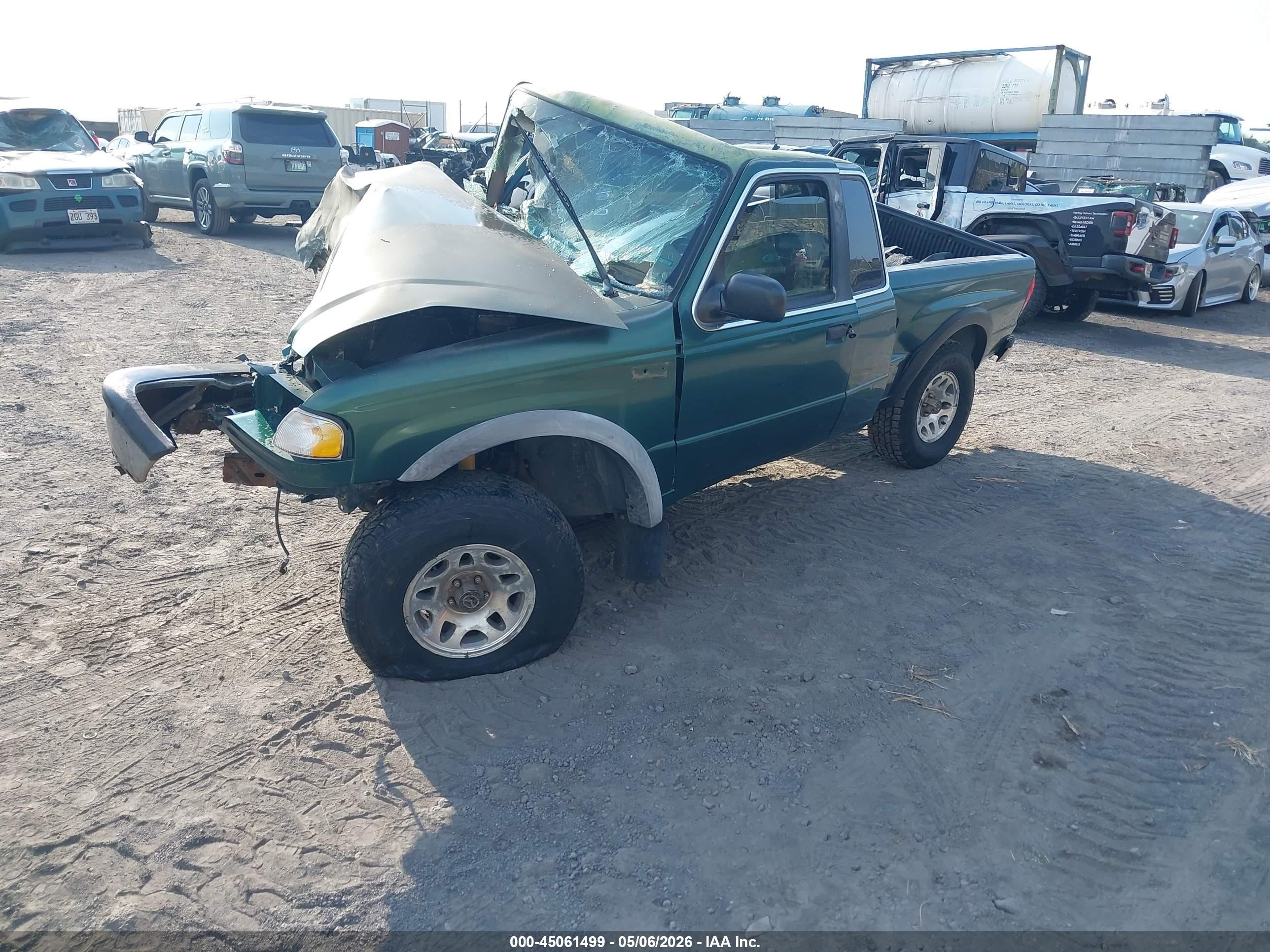 1999 Mazda B4000 Se/tl Green vin: 4F4ZR17XXXTM39647