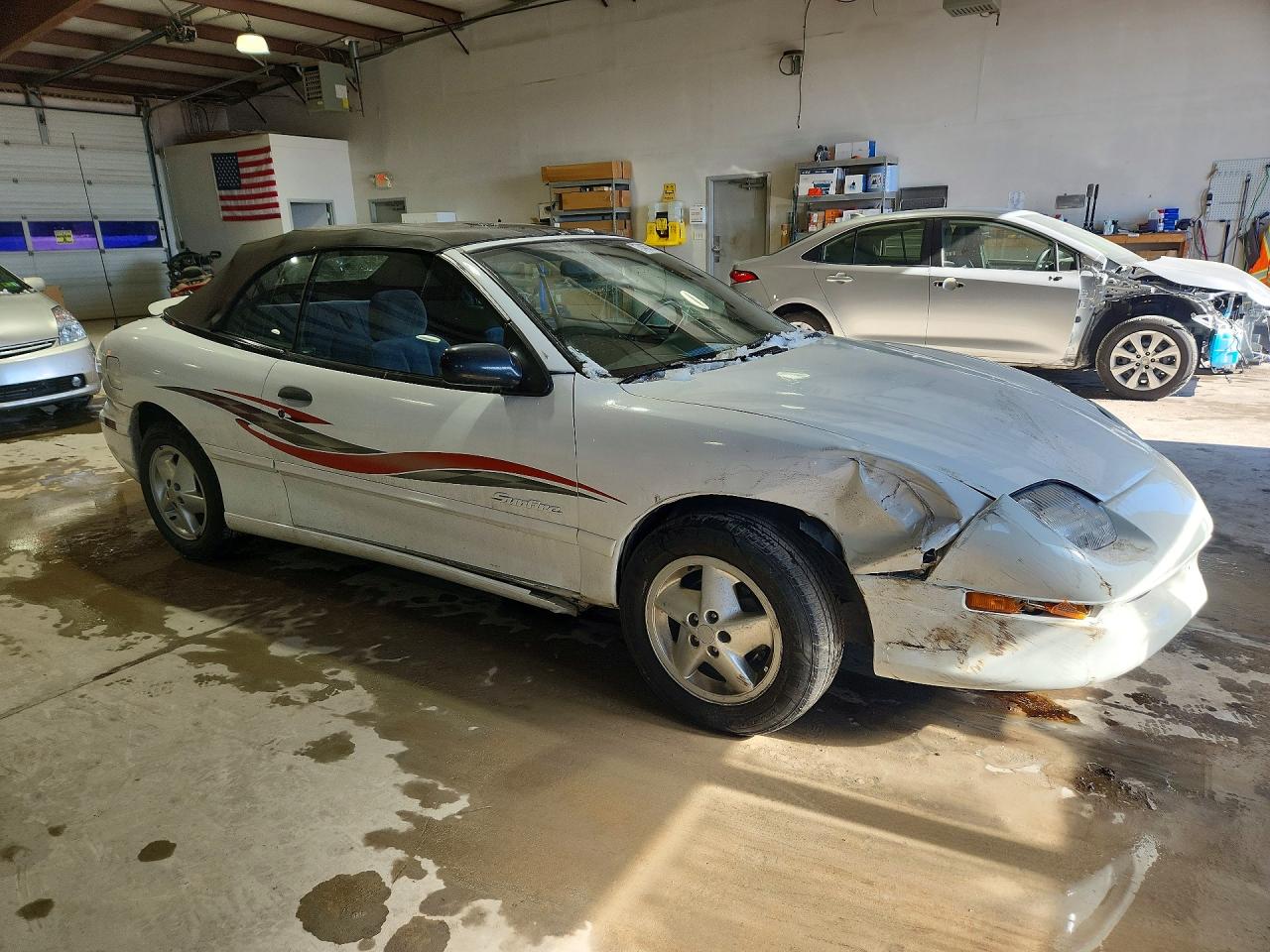 1997 Pontiac Sunfire Se White vin: 4G2JB32T0VB204657
