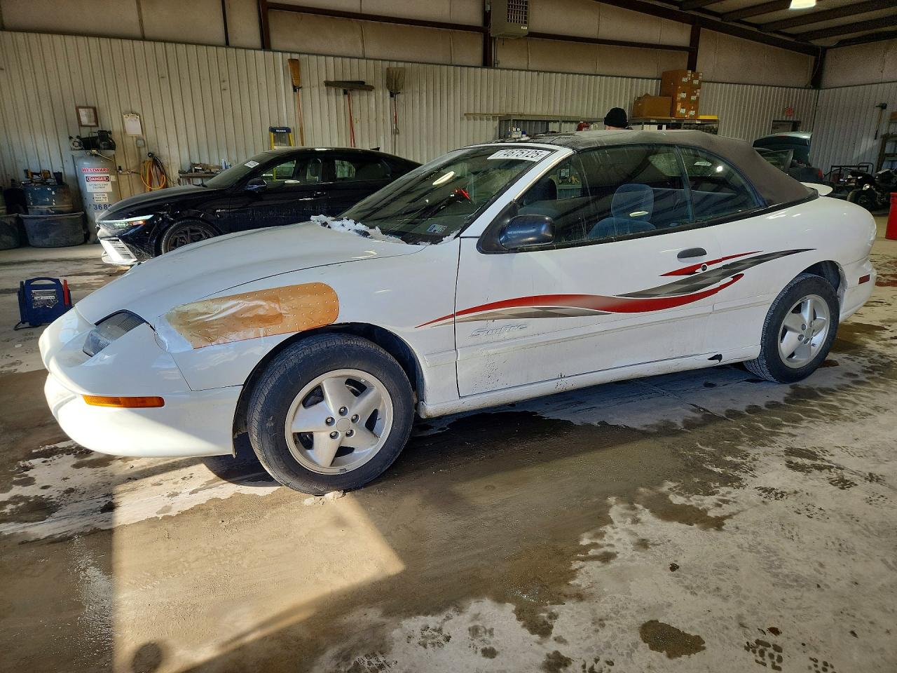 1997 Pontiac Sunfire Se White vin: 4G2JB32T0VB204657