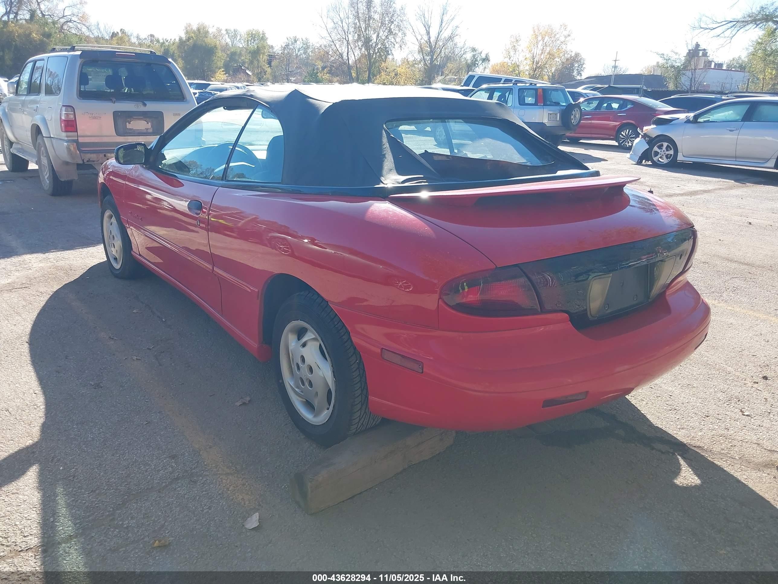 1997 Pontiac Sunfire Se Red vin: 4G2JB32T7VB206082