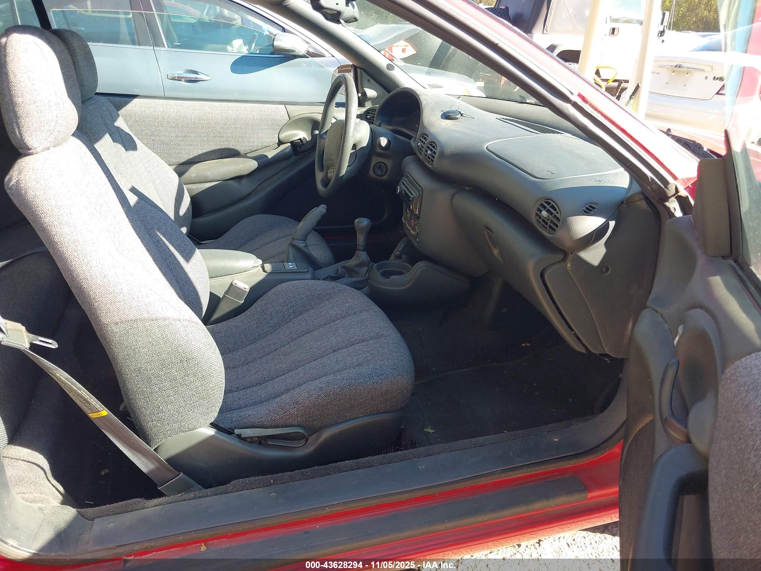 1997 Pontiac Sunfire Se Red vin: 4G2JB32T7VB206082