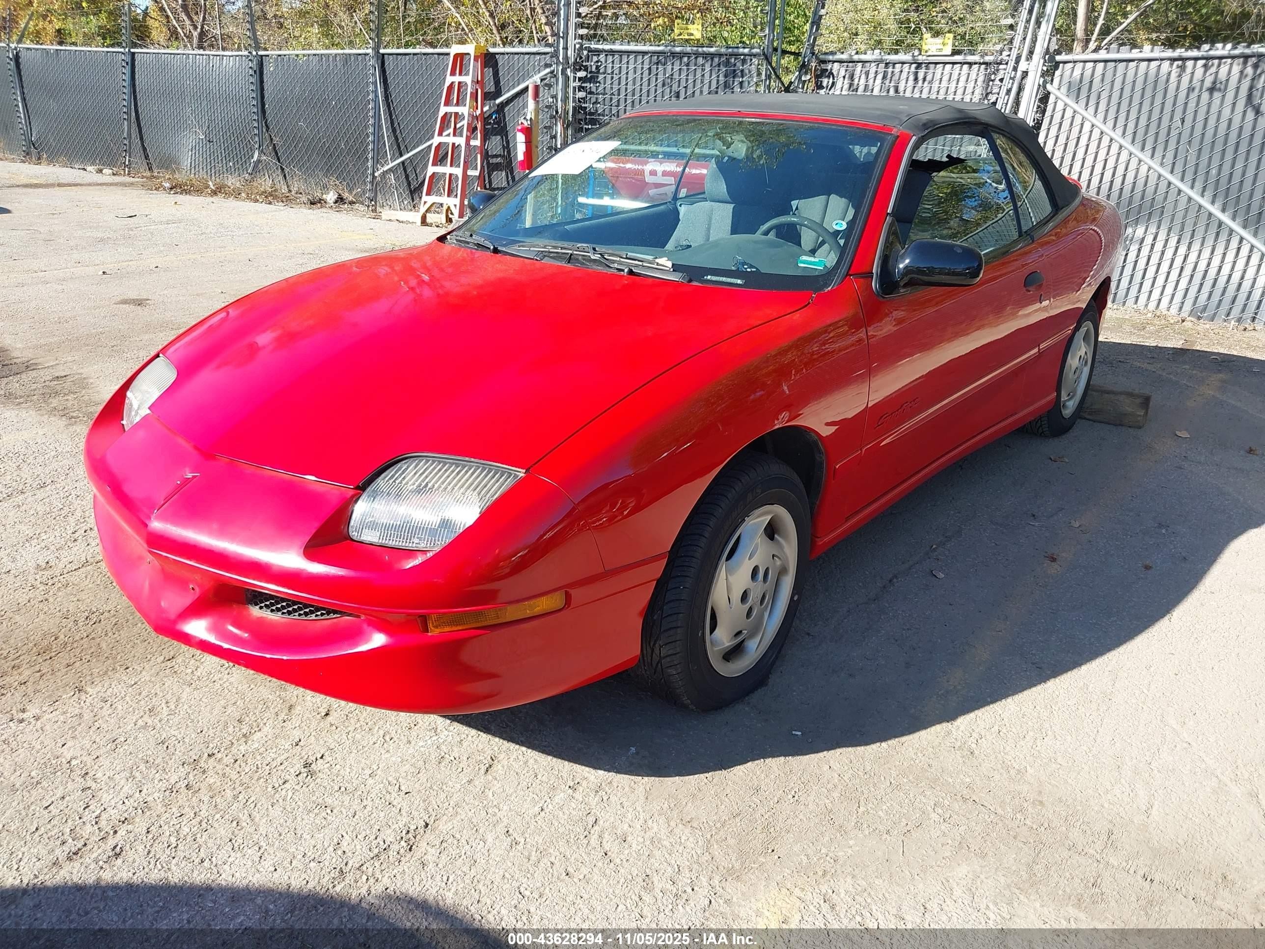 1997 Pontiac Sunfire Se Red vin: 4G2JB32T7VB206082