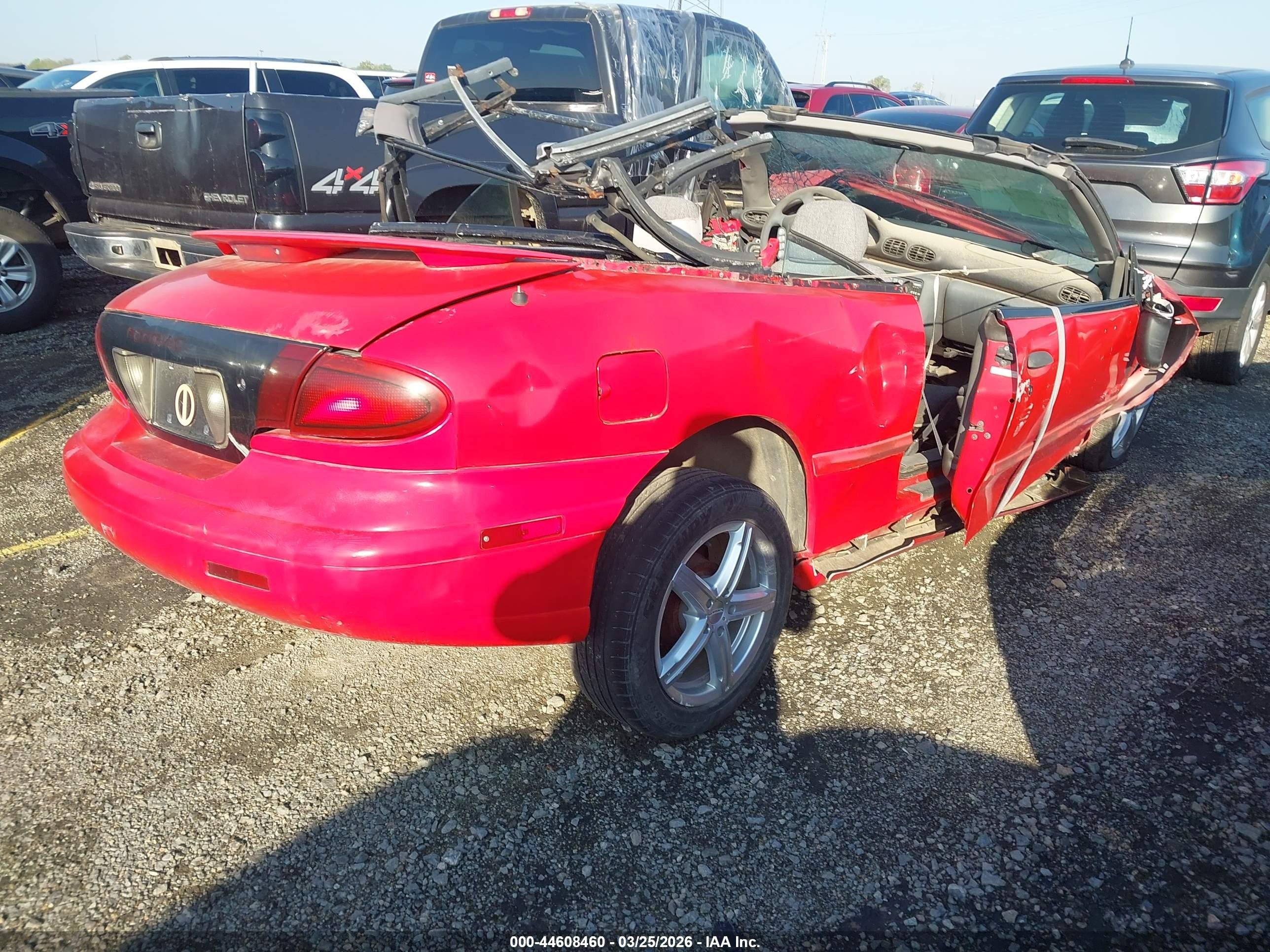 1997 Pontiac Sunfire Se Red vin: 4G2JB32T8VB201117
