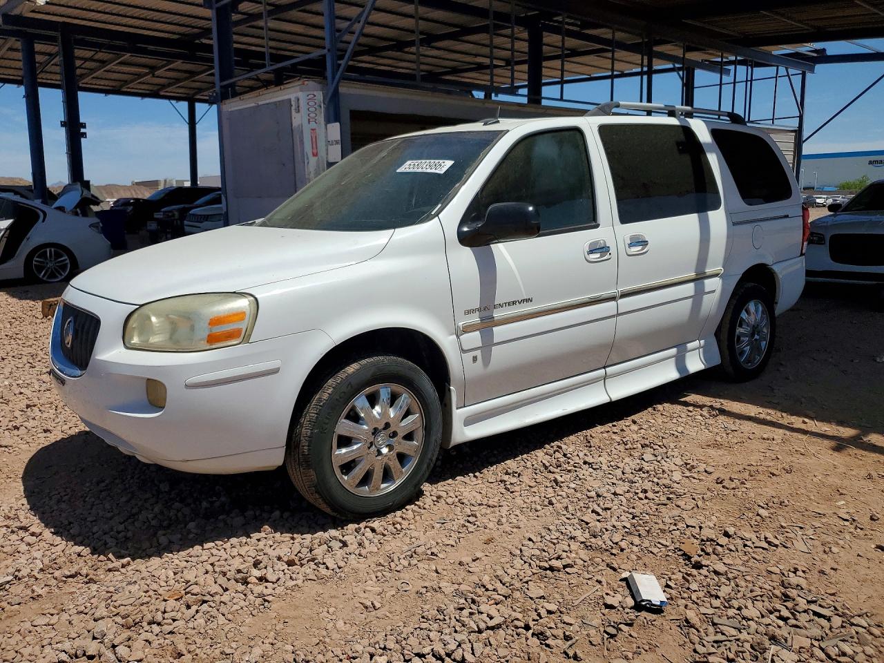 2007 Buick Terraza Incomplete White vin: 4GLDV13W37D210537