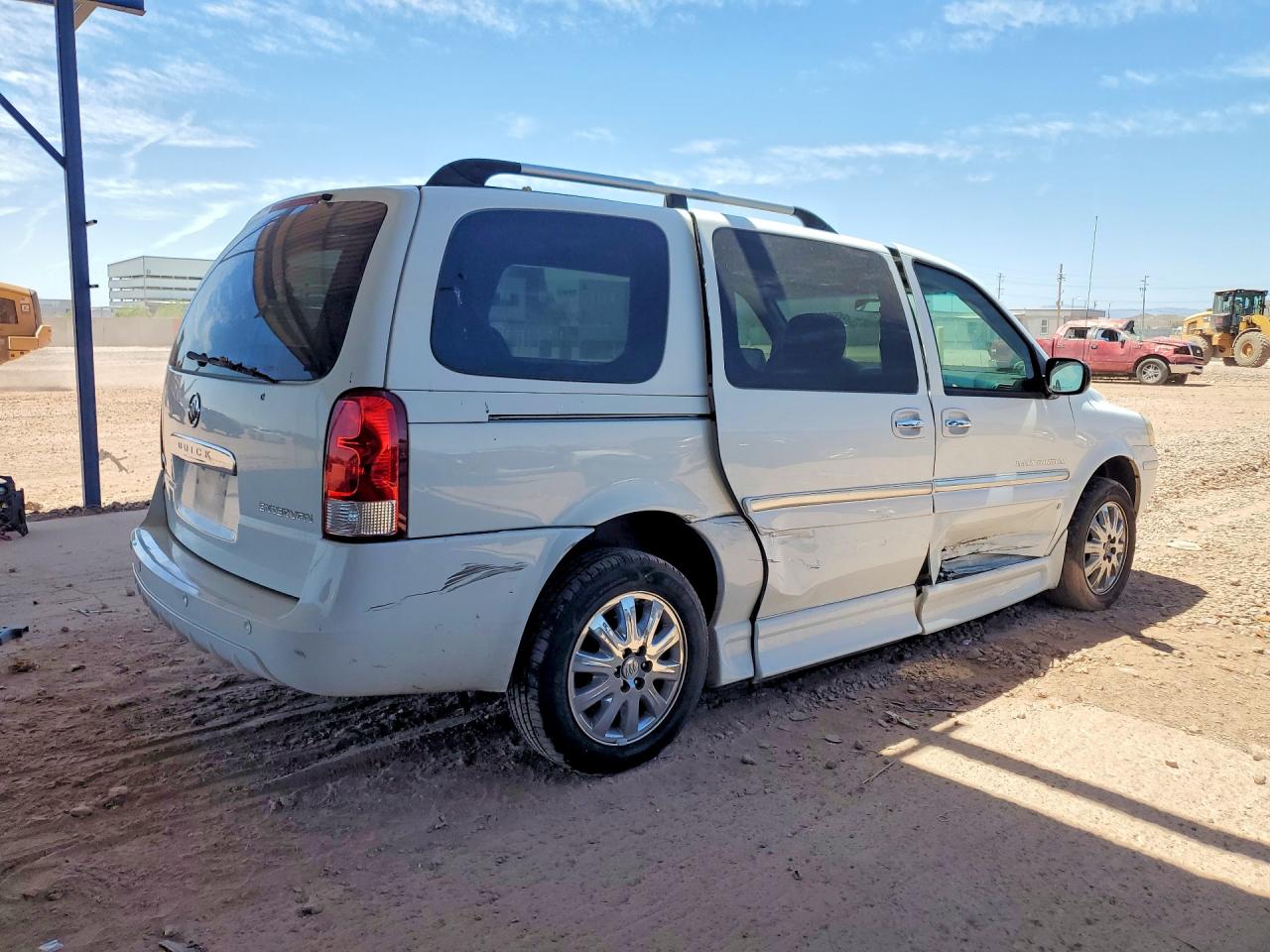 2007 Buick Terraza Incomplete White vin: 4GLDV13W37D210537