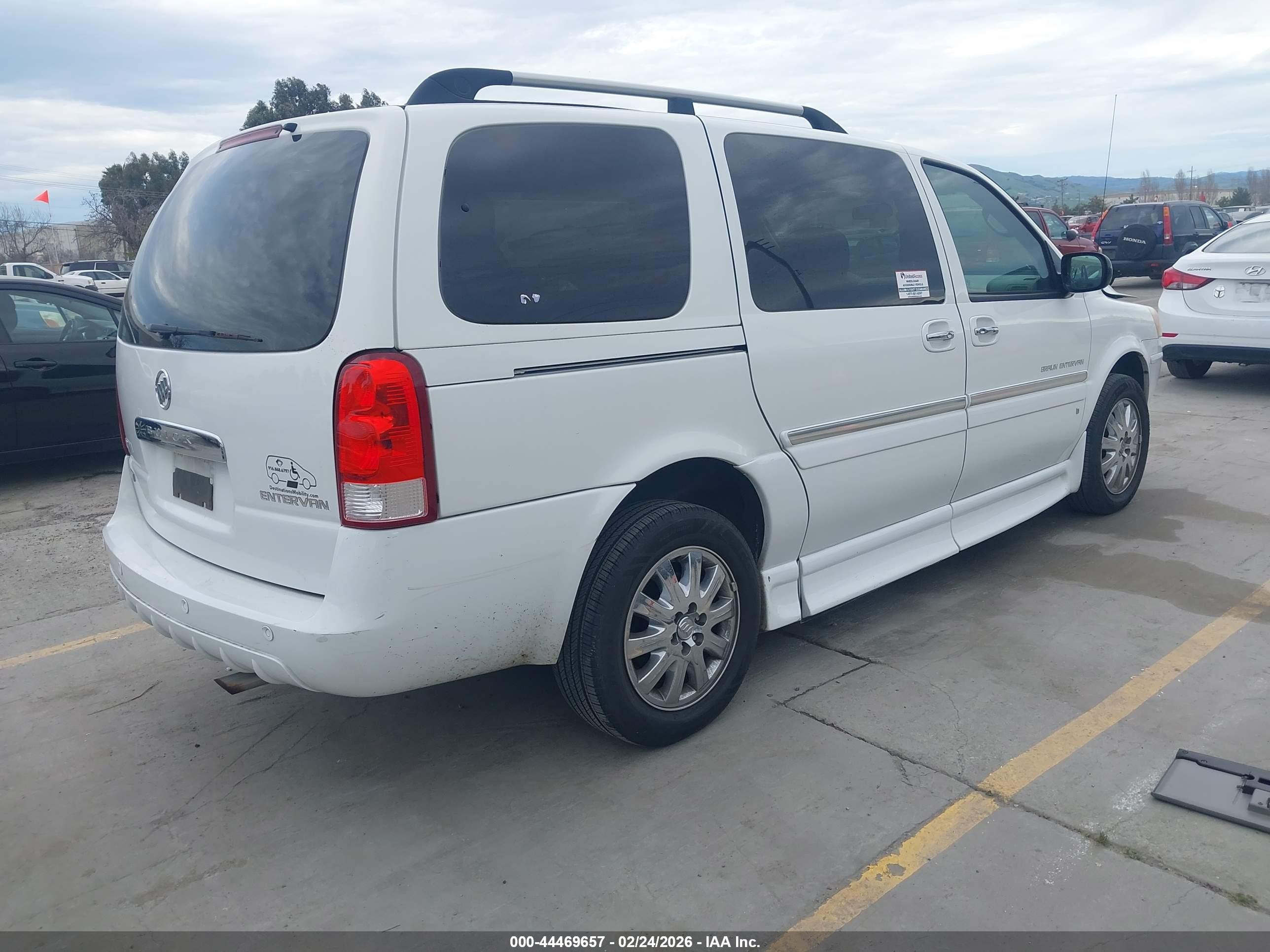 2007 Buick Terraza Cxl White vin: 4GLDV13W77D200772
