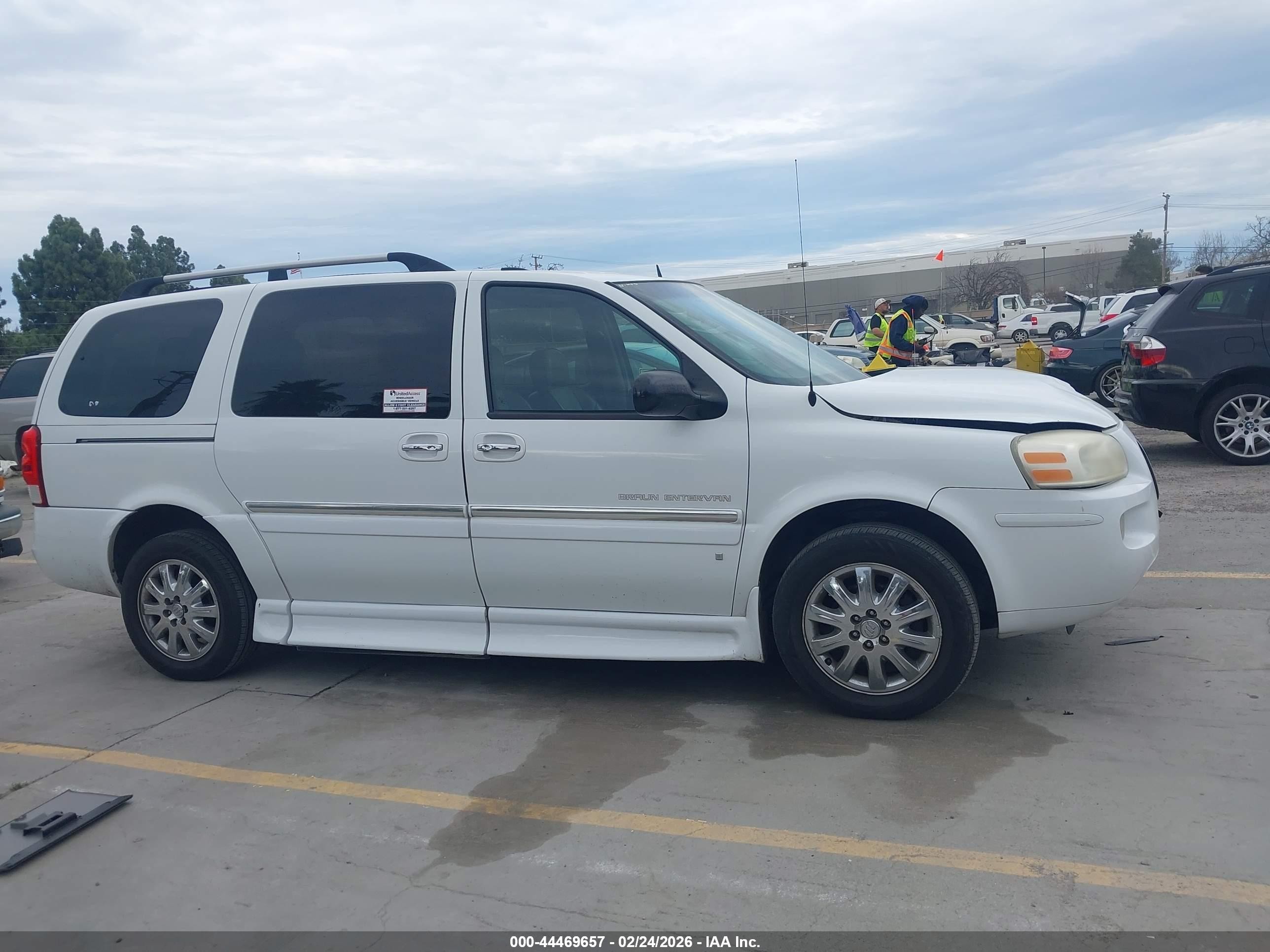 2007 Buick Terraza Cxl White vin: 4GLDV13W77D200772