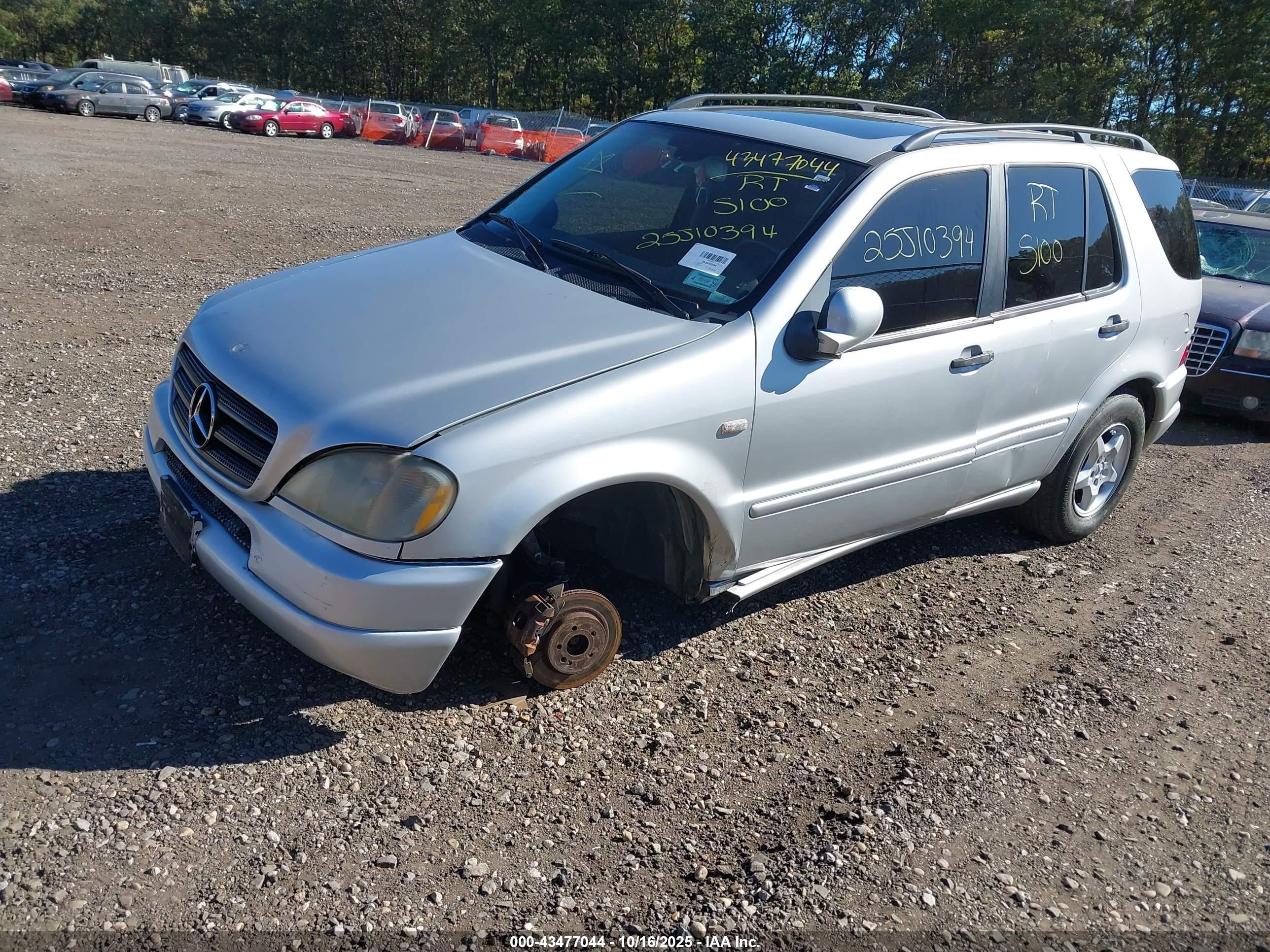 2001 Mercedes-benz Ml 320   Gray vin: 4JGAB54E01A247883