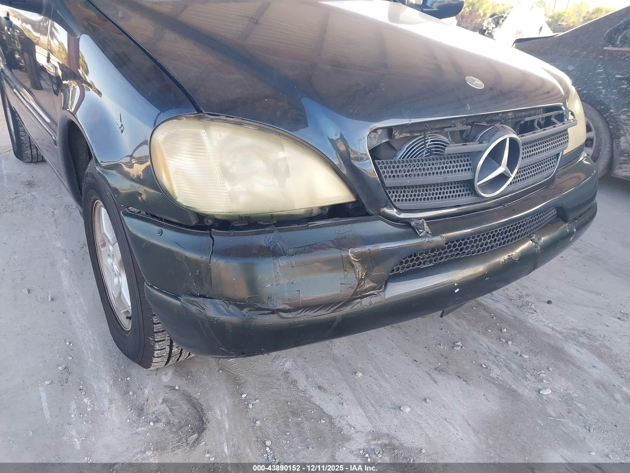 2001 Mercedes-benz Ml 320   Синий vin: 4JGAB54E01A282116