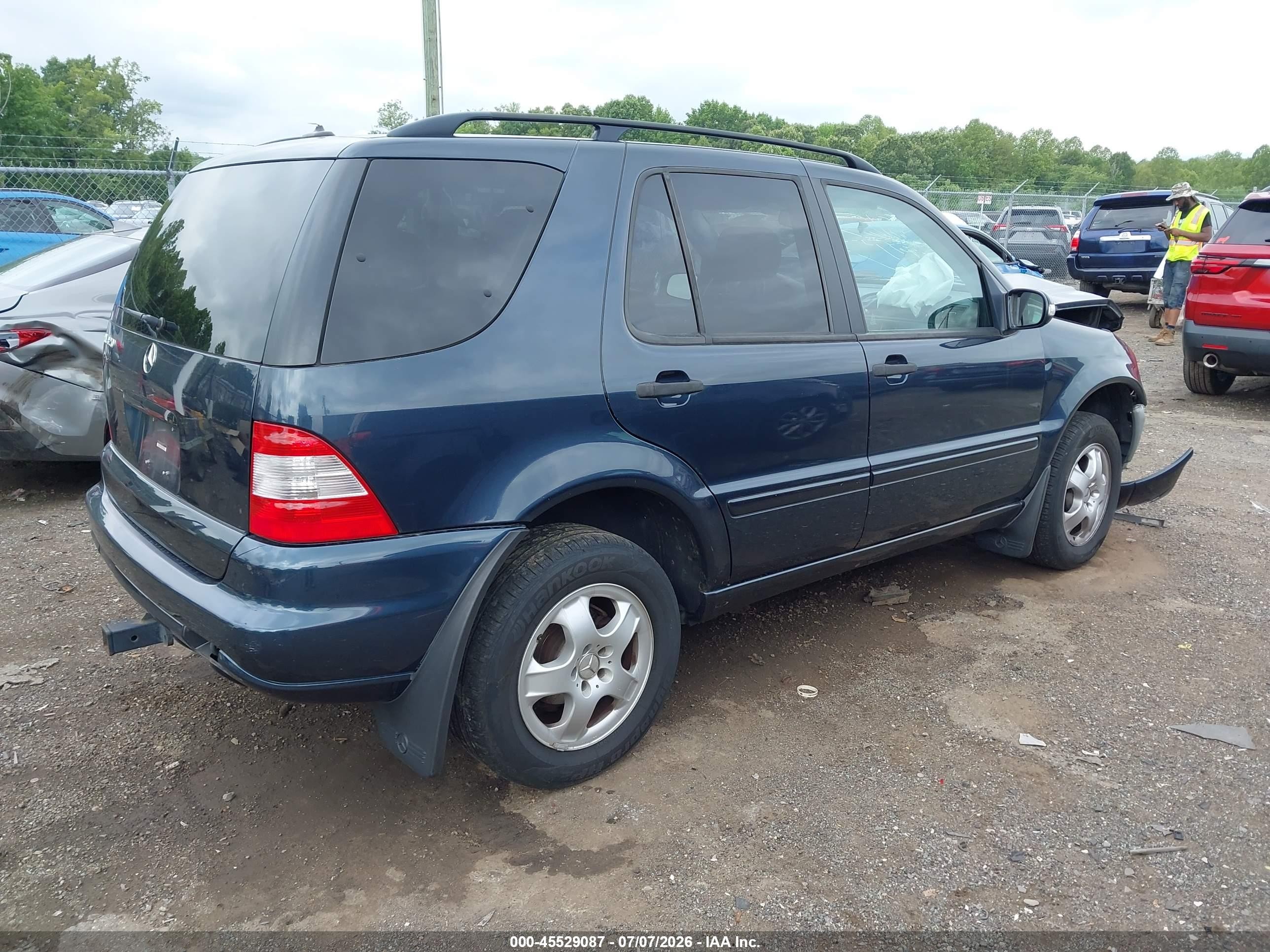 2003 Mercedes-benz Ml 320 Navy vin: 4JGAB54E03A387497