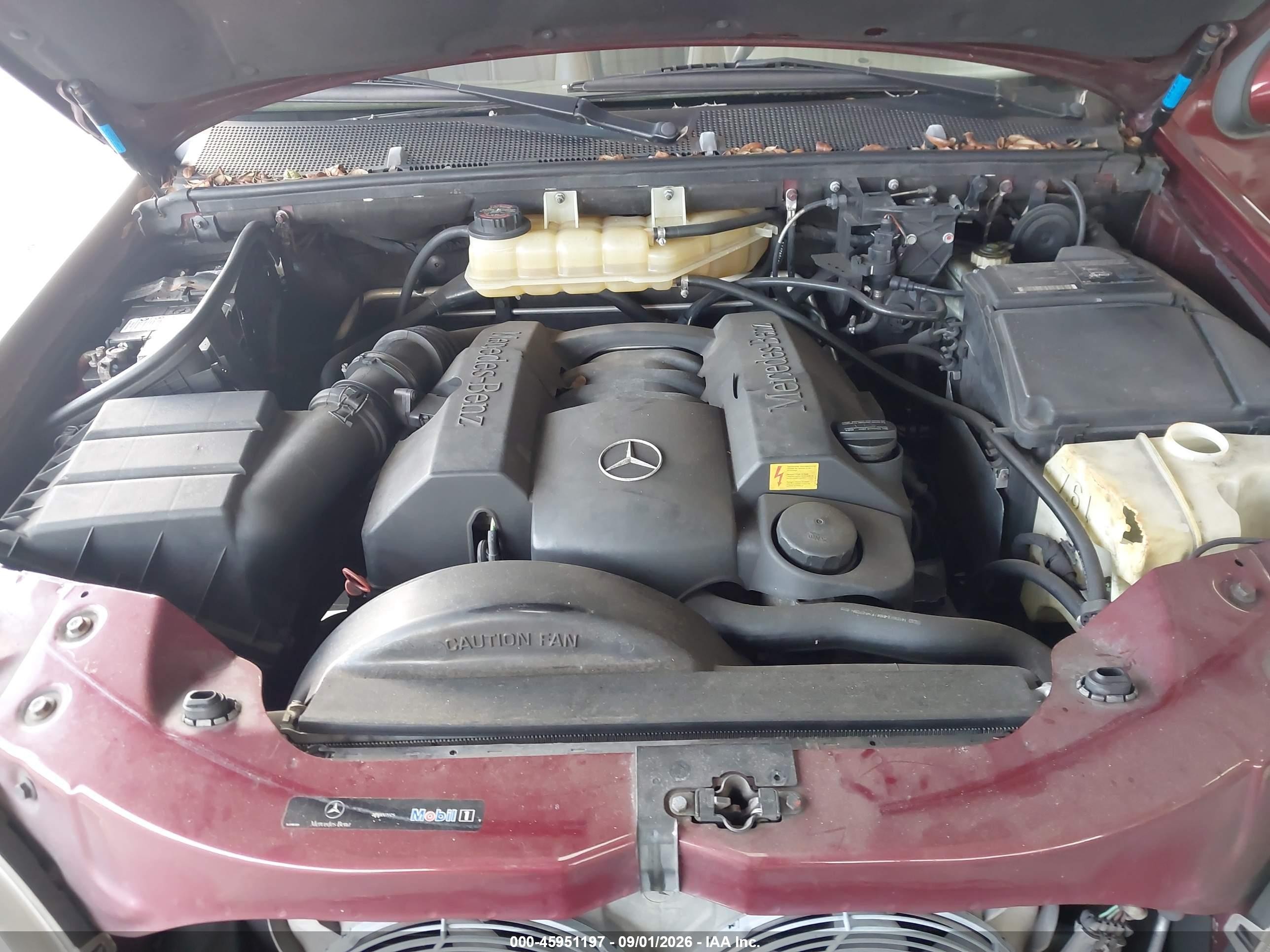 2003 Mercedes-benz Ml 320   Red vin: 4JGAB54E13A395320