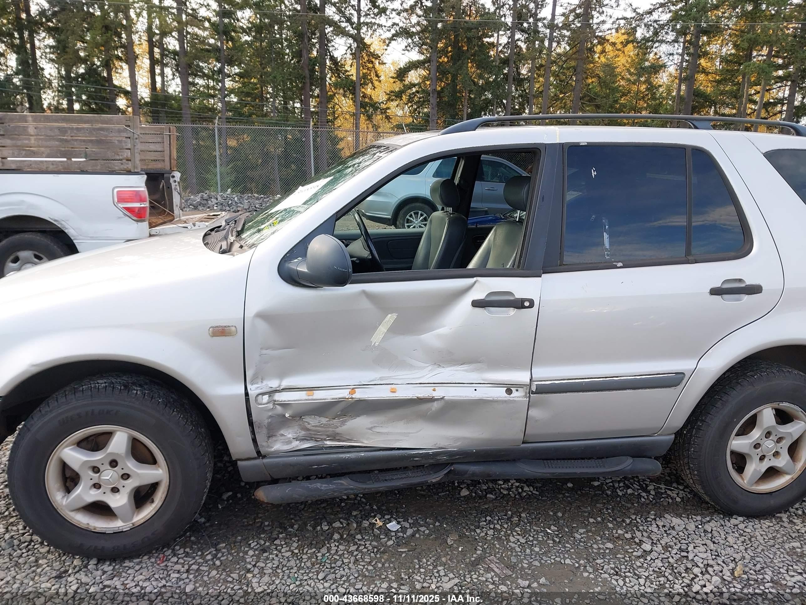 1999 Mercedes-benz Ml 320   Gray vin: 4JGAB54E1XA097274