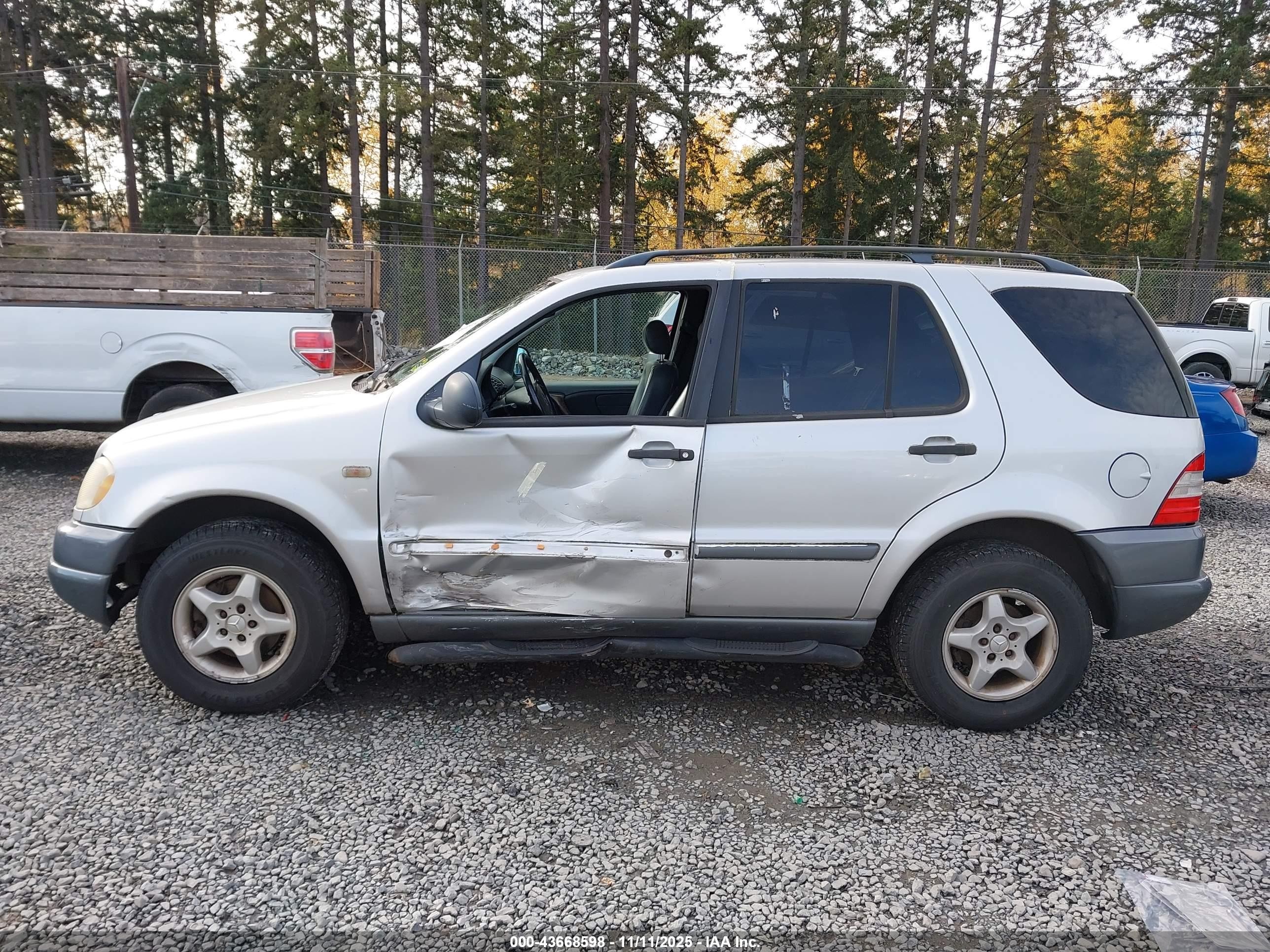 1999 Mercedes-benz Ml 320   Gray vin: 4JGAB54E1XA097274