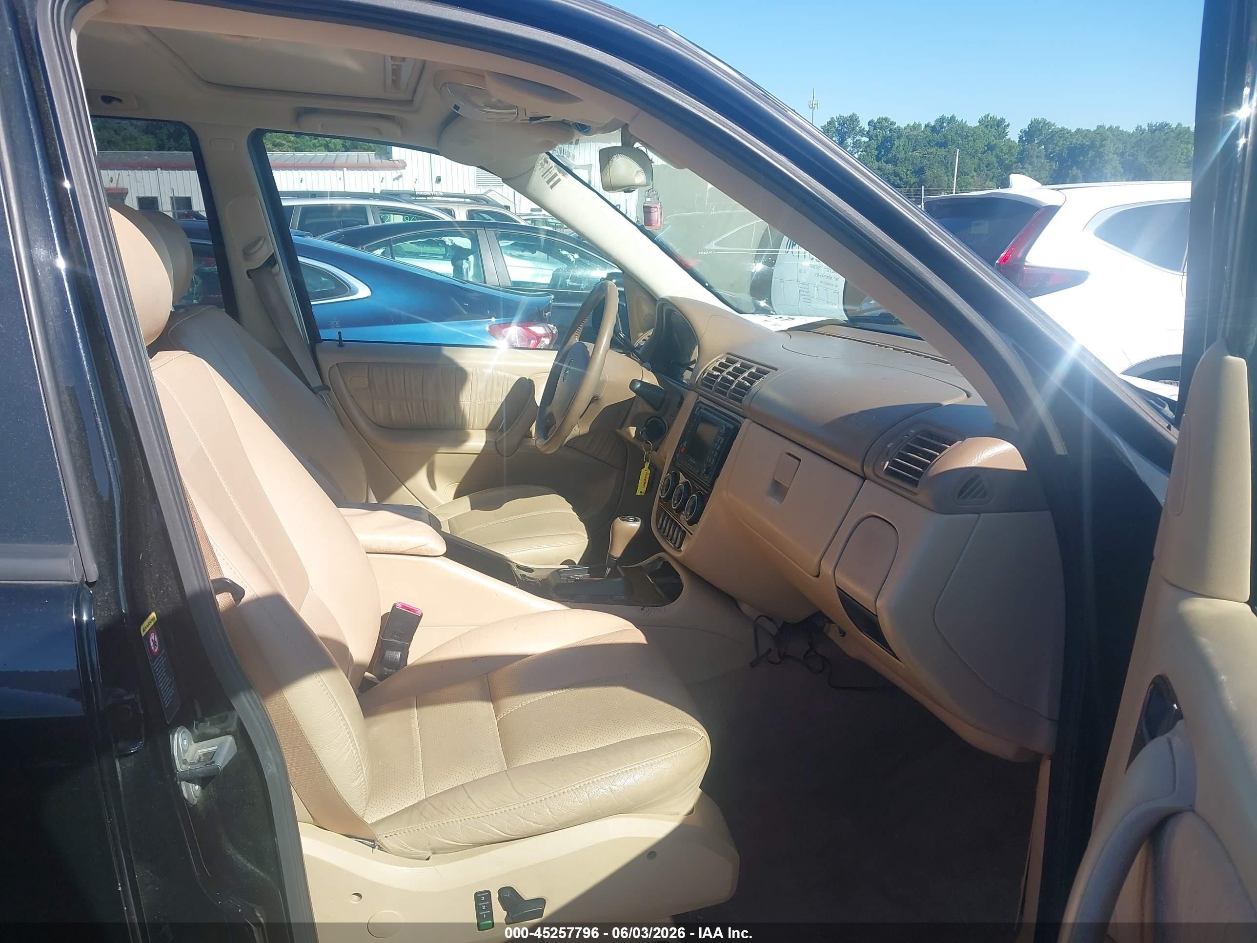 2002 Mercedes-benz Ml 320   Black vin: 4JGAB54E22A316414