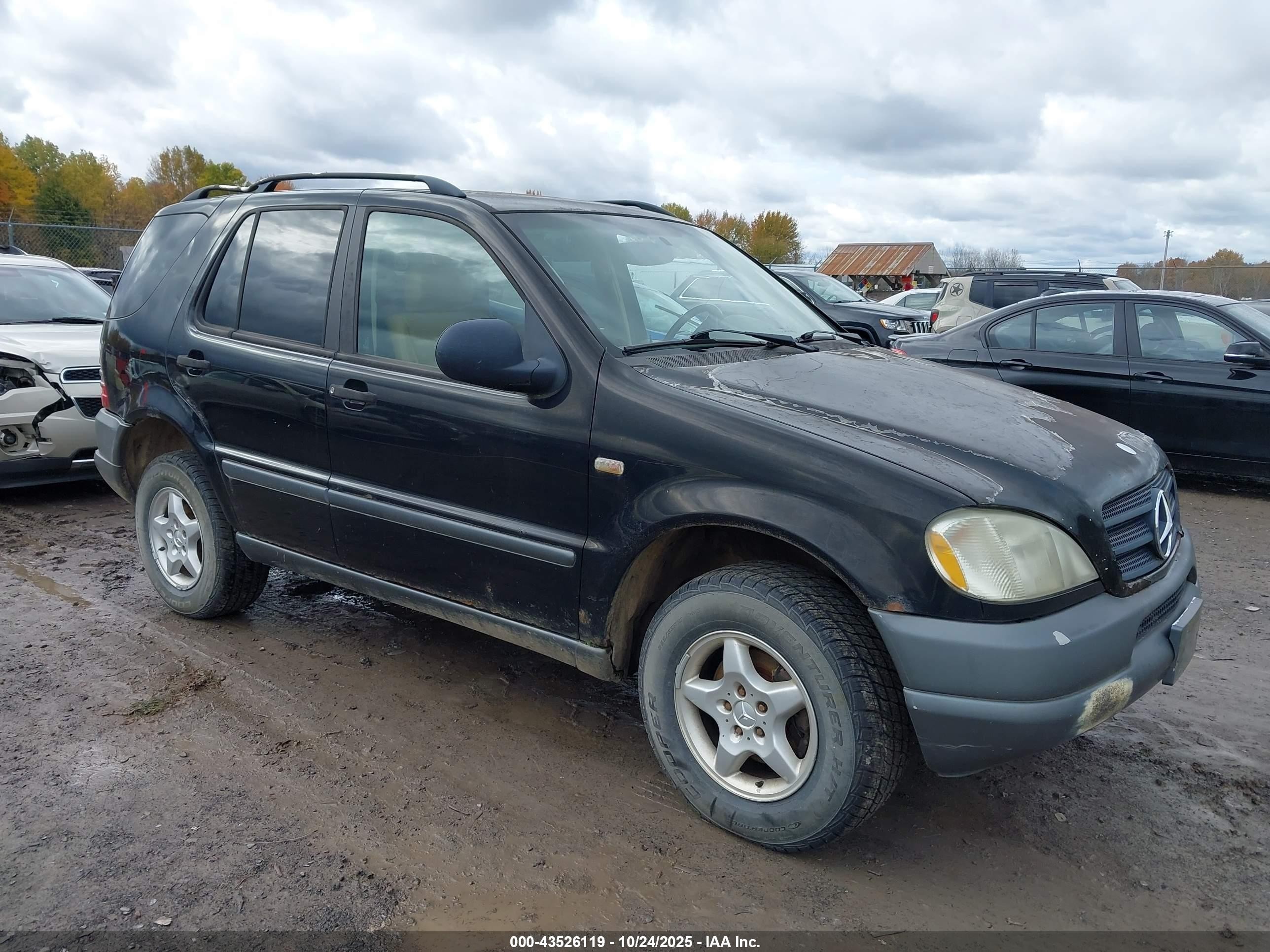 1999 Mercedes-benz Ml 320   Черный vin: 4JGAB54E2XA141962