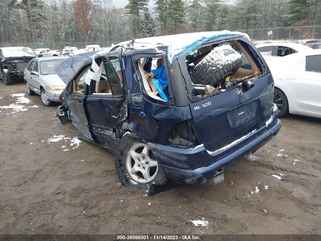 2000 Mercedes-benz M-class   Blue vin: 4JGAB54E2YA219156