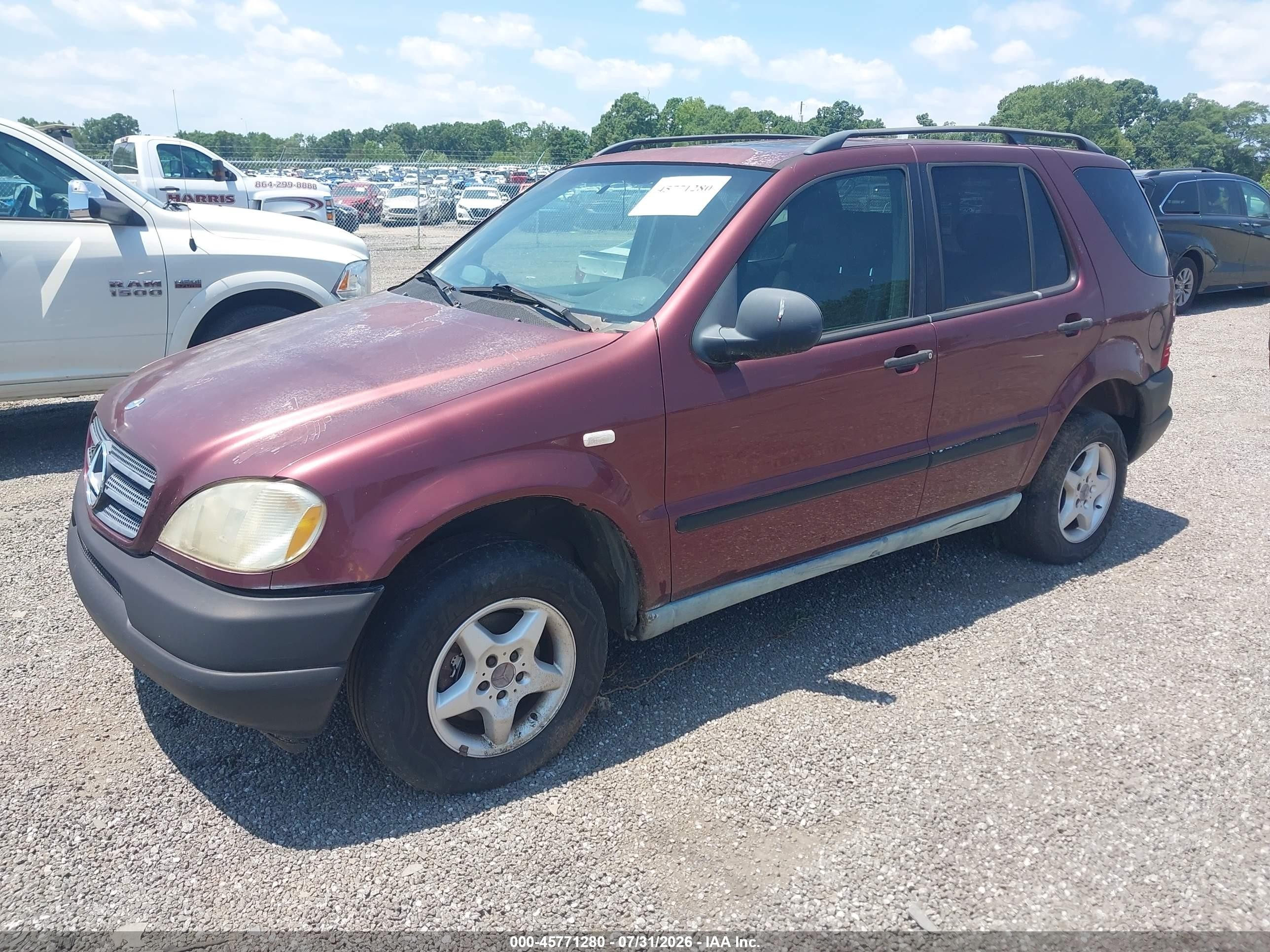 1998 Mercedes-benz Ml 320 Classic Purple vin: 4JGAB54E3WA015480