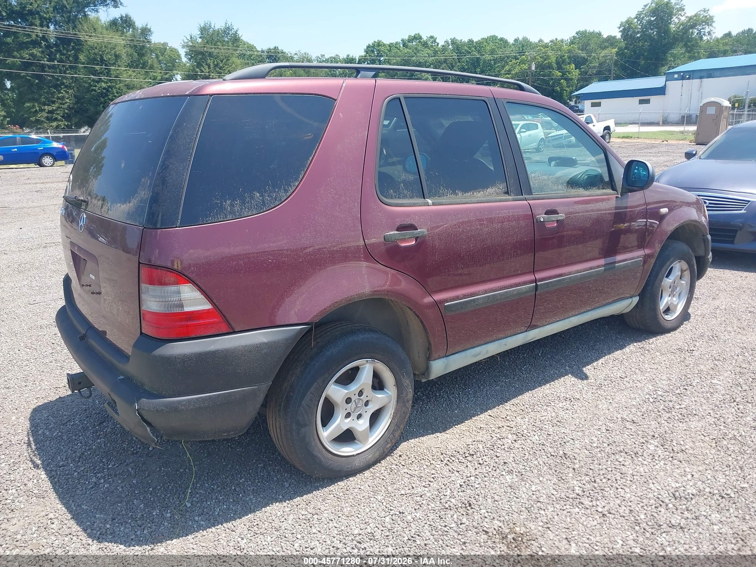 1998 Mercedes-benz Ml 320 Classic Purple vin: 4JGAB54E3WA015480