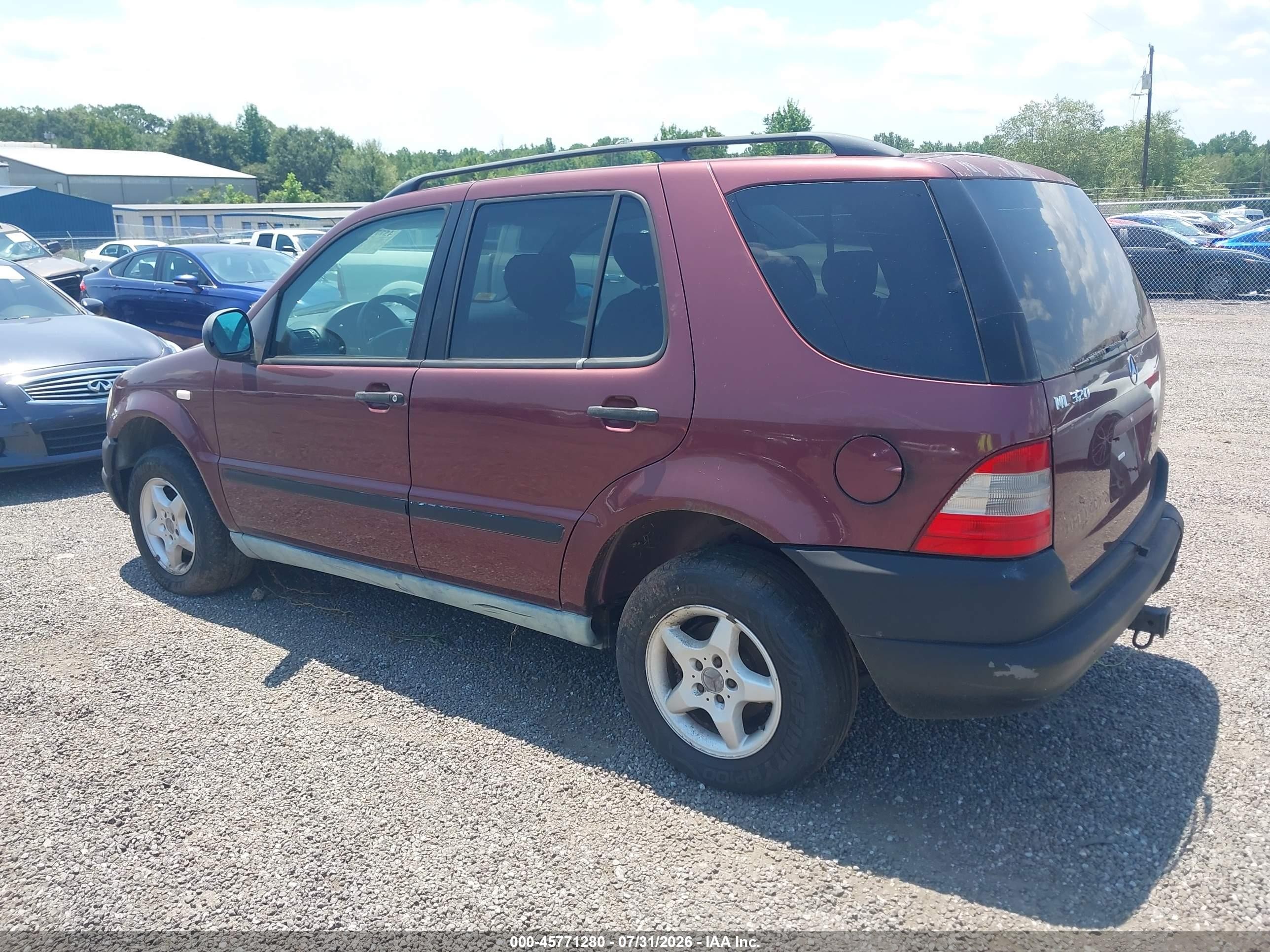 1998 Mercedes-benz Ml 320 Classic Purple vin: 4JGAB54E3WA015480