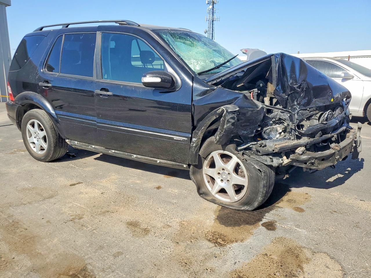 2002 Mercedes-benz Ml 320 Black vin: 4JGAB54E52A295736