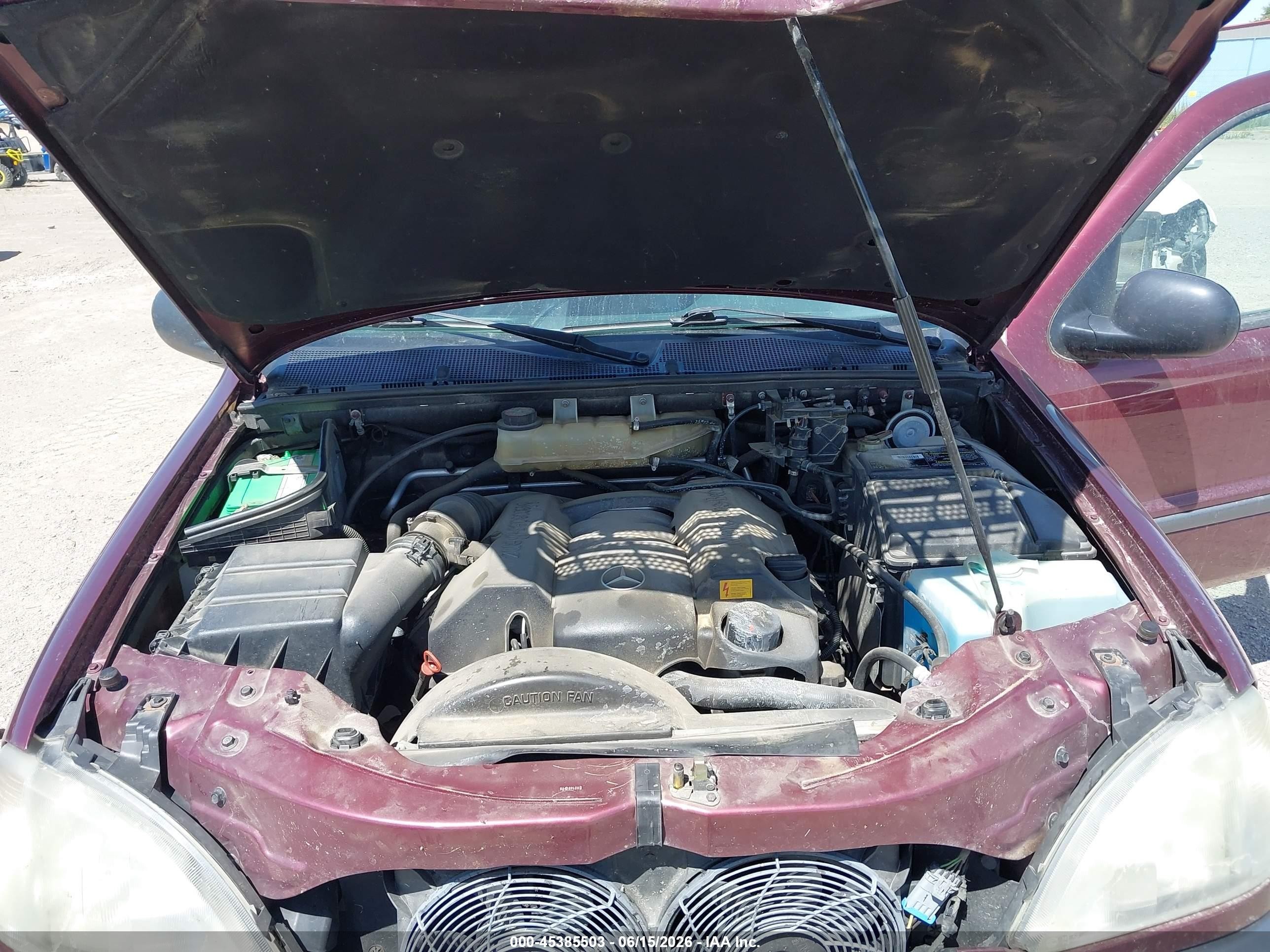 1999 Mercedes-benz Ml 320 Maroon vin: 4JGAB54E5XA098718