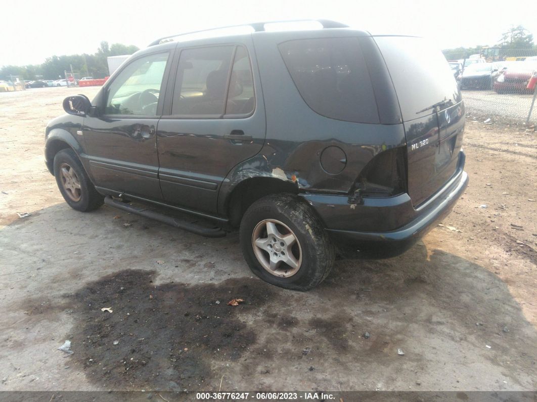 2000 Mercedes-benz Ml 320 Blue vin: 4JGAB54E6YA194598