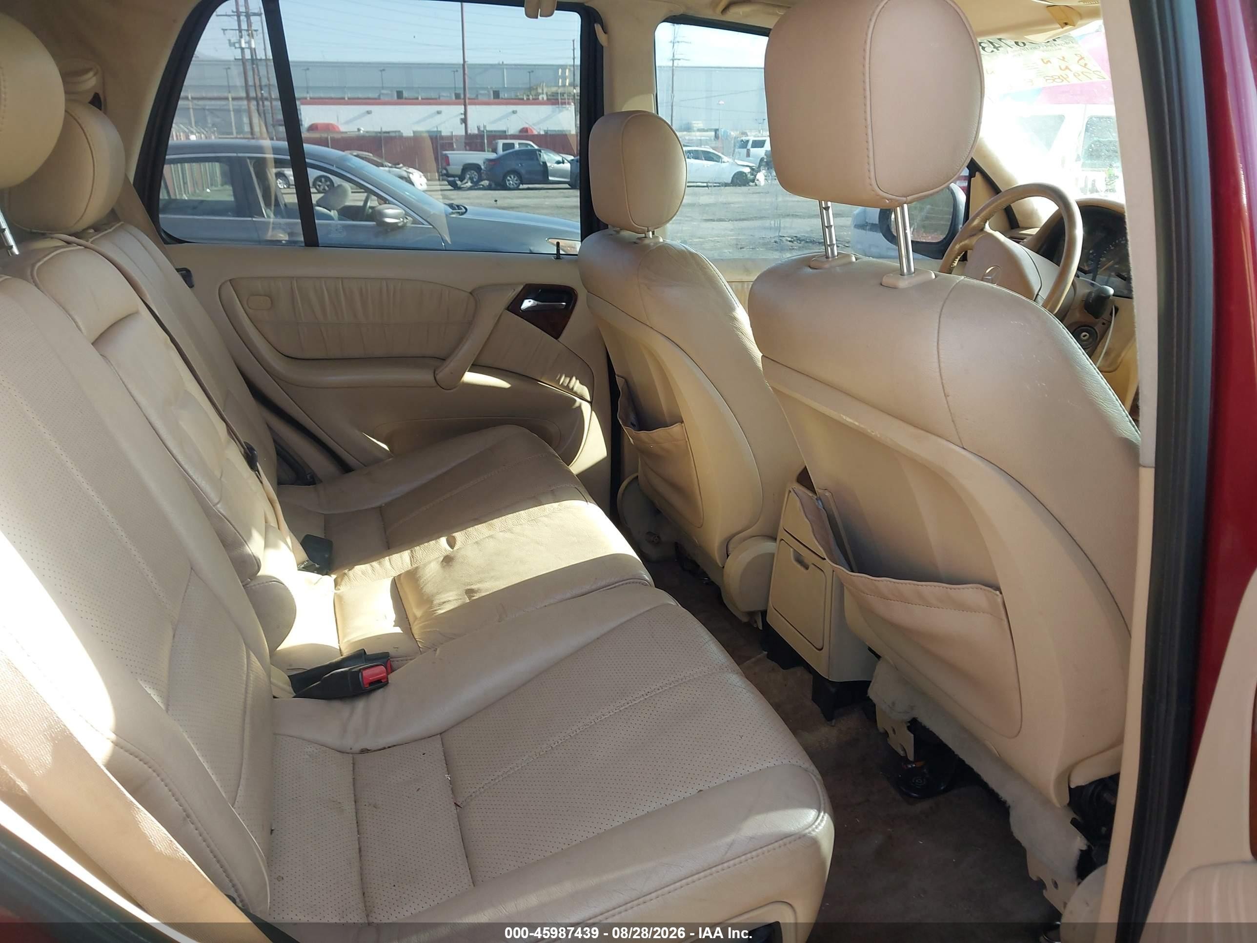 2000 Mercedes-benz Ml 320   Темно-бордовый vin: 4JGAB54E6YA199445