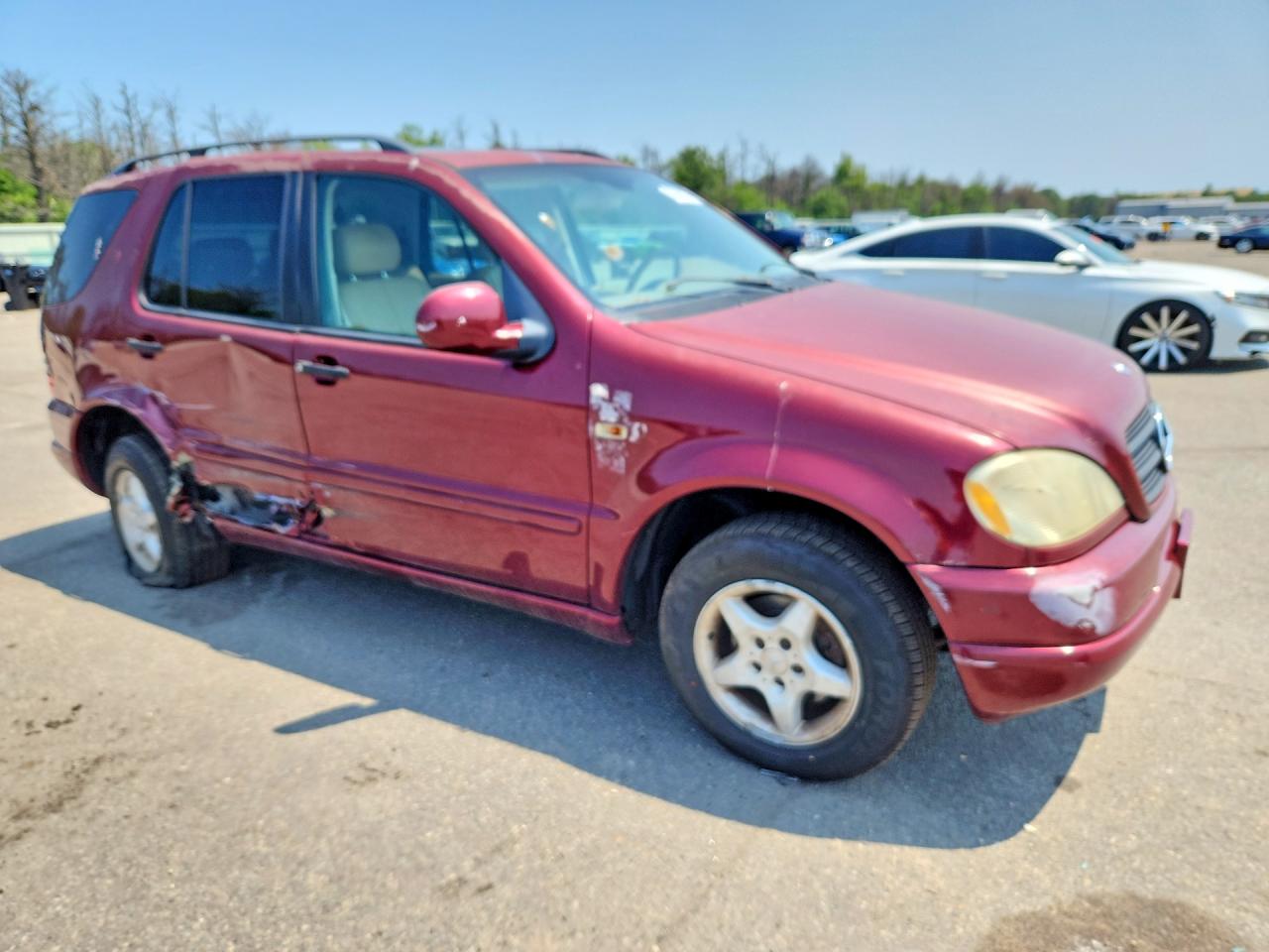 2001 Mercedes-benz Ml 320 Burgundy vin: 4JGAB54E71A249243