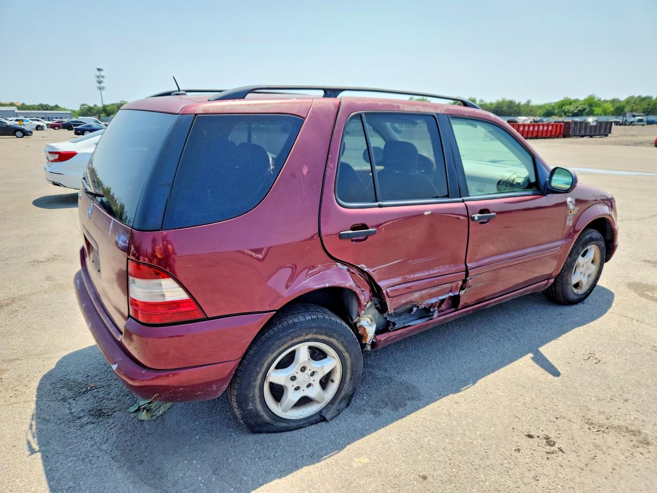 2001 Mercedes-benz Ml 320 Burgundy vin: 4JGAB54E71A249243