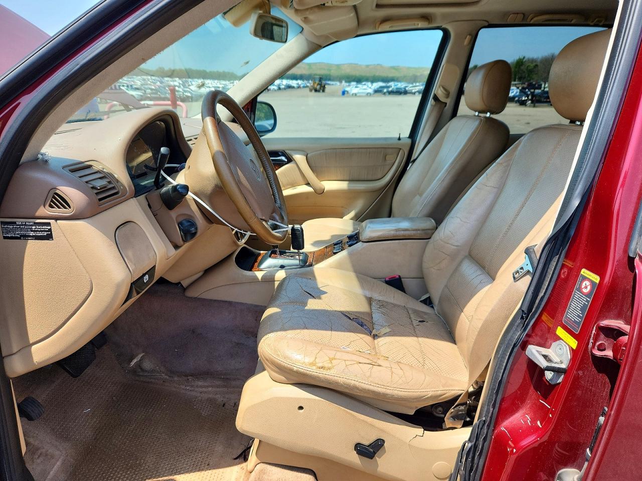 2001 Mercedes-benz Ml 320 Burgundy vin: 4JGAB54E71A249243