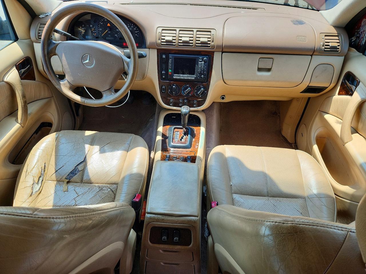 2001 Mercedes-benz Ml 320 Burgundy vin: 4JGAB54E71A249243