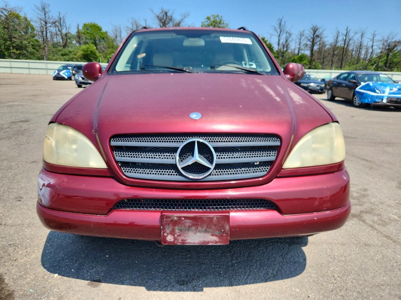 2001 Mercedes-benz Ml 320 Burgundy vin: 4JGAB54E71A249243