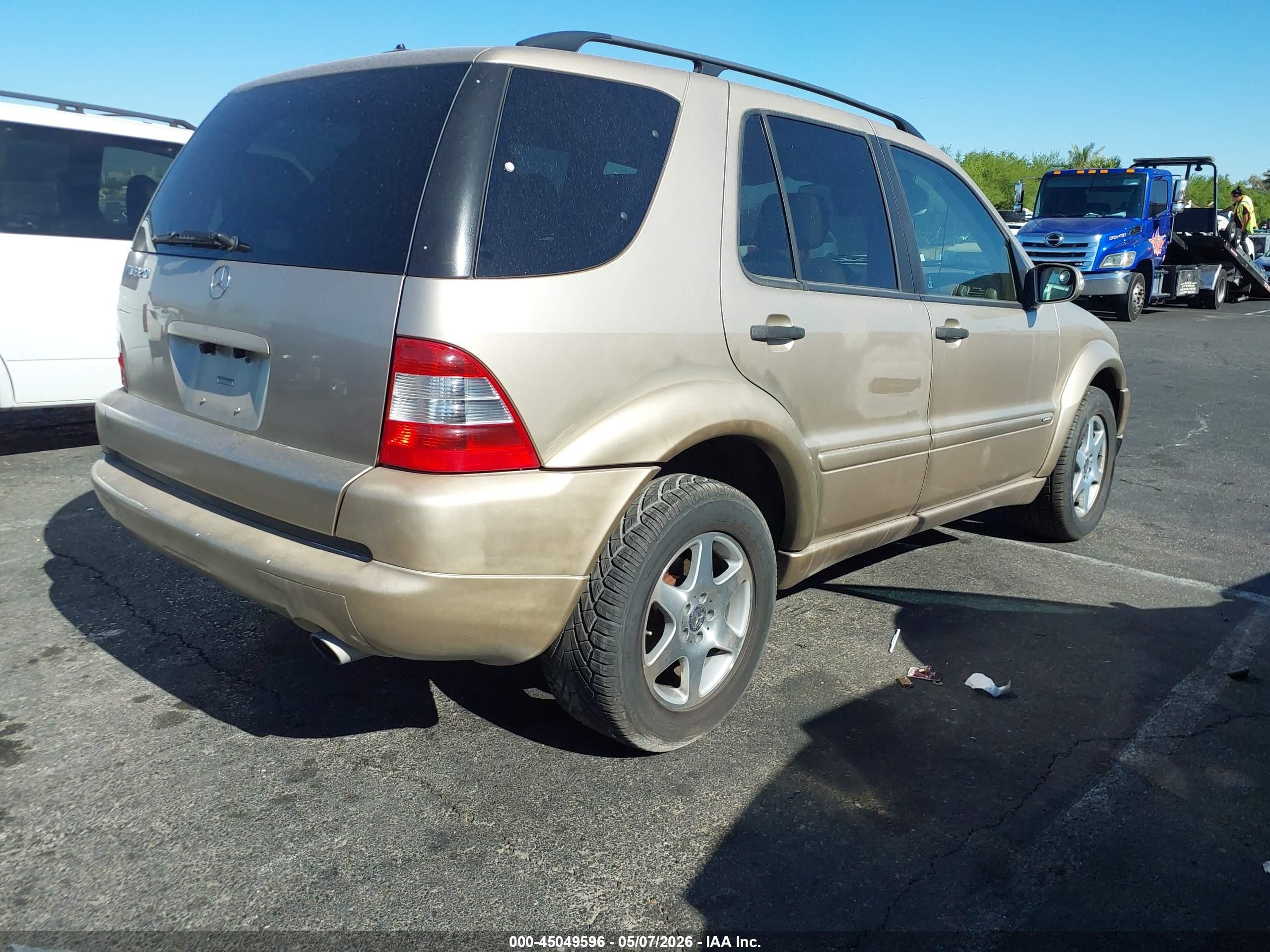 2003 Mercedes-benz Ml 320   Champagne vin: 4JGAB54E73A381891