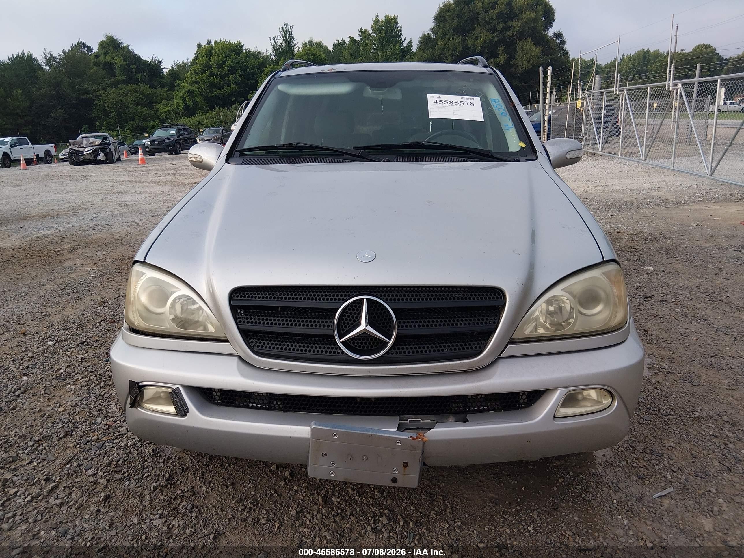 2002 Mercedes-benz Ml 320   Gray vin: 4JGAB54E82A295164
