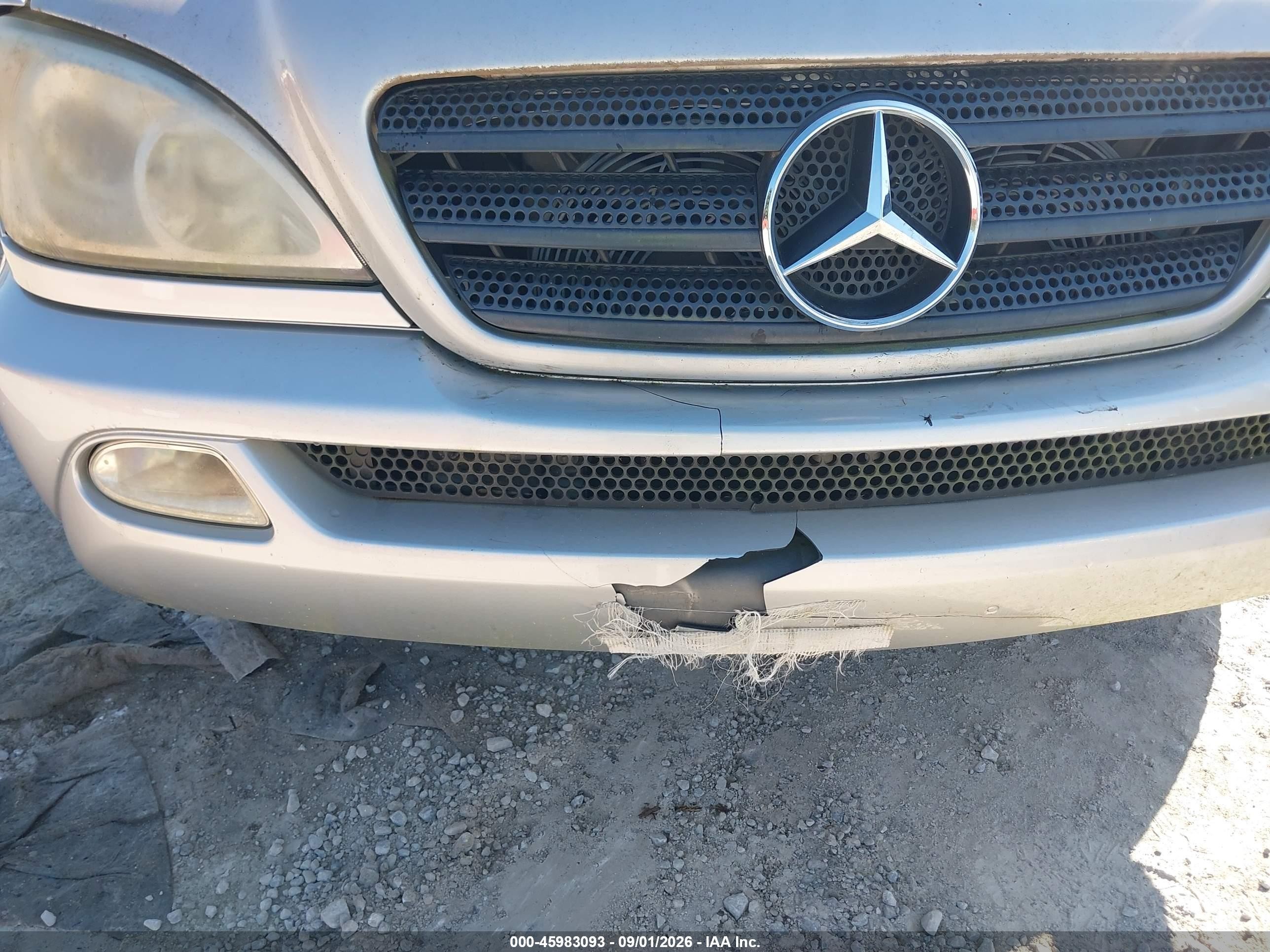 2003 Mercedes-benz Ml 320 Silver vin: 4JGAB54E83A388767