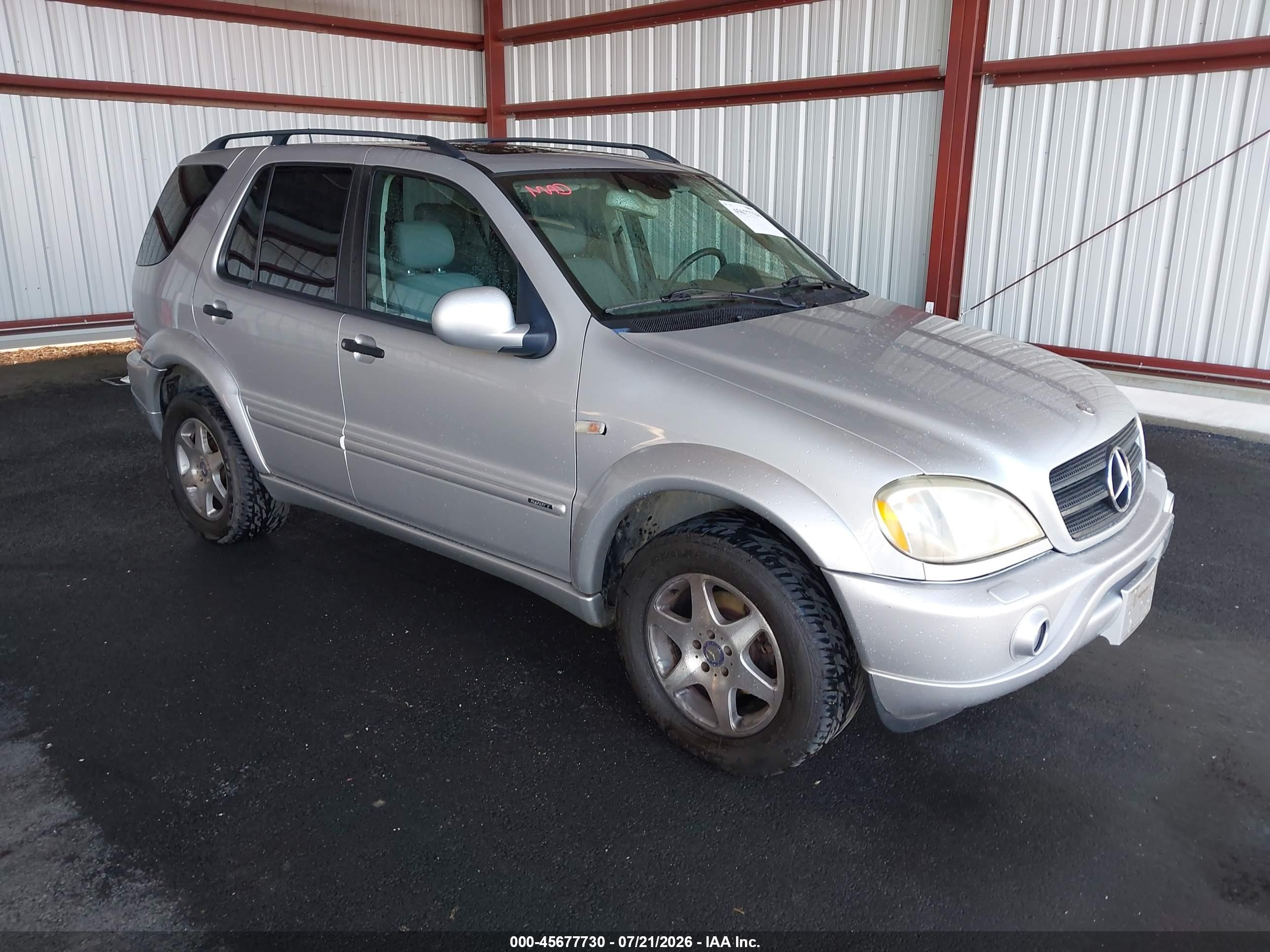 2001 Mercedes-benz Ml 320   Silver vin: 4JGAB54E91A284866