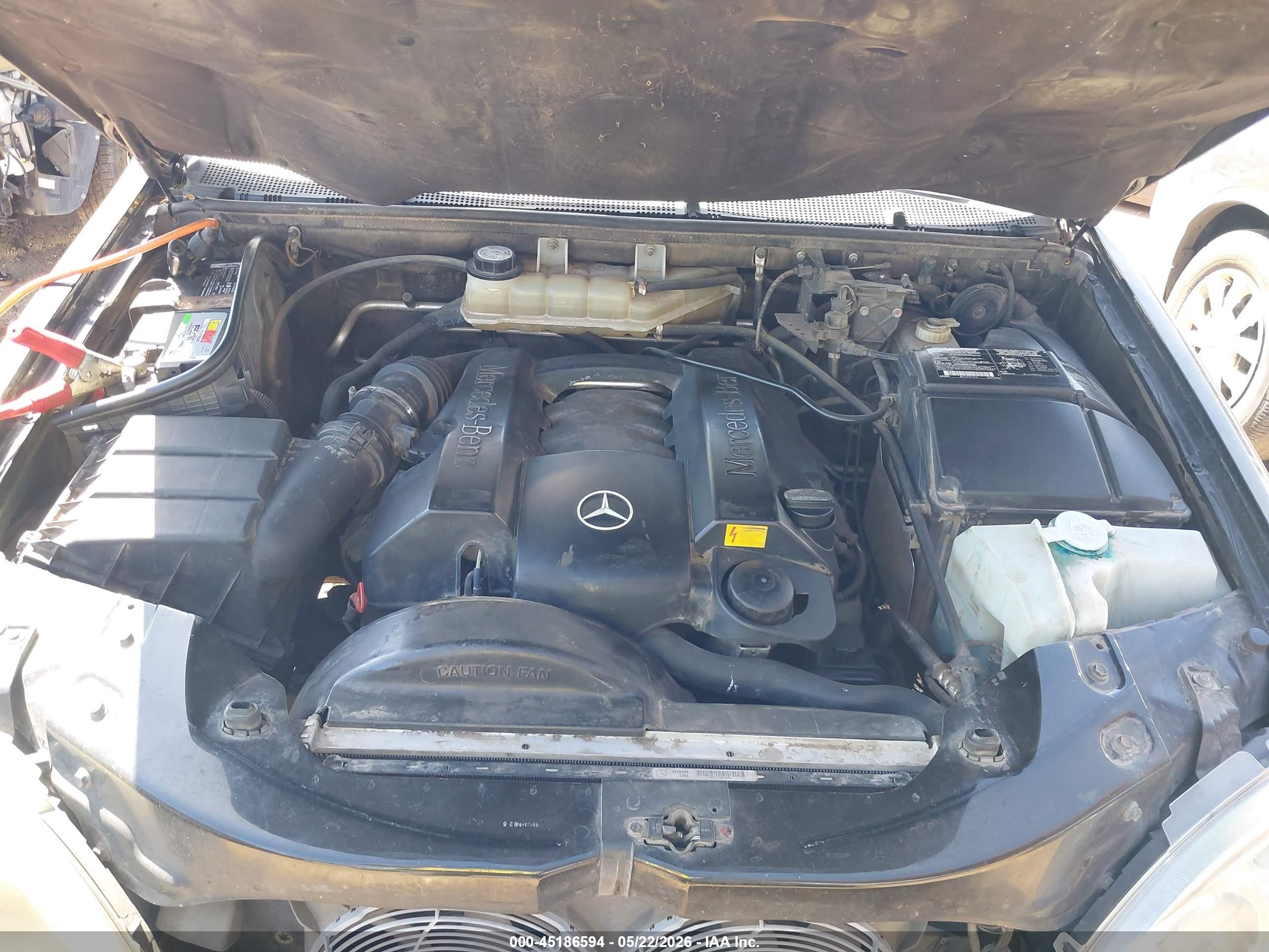 2001 Mercedes-benz Ml 320   Black vin: 4JGAB54E91A288139